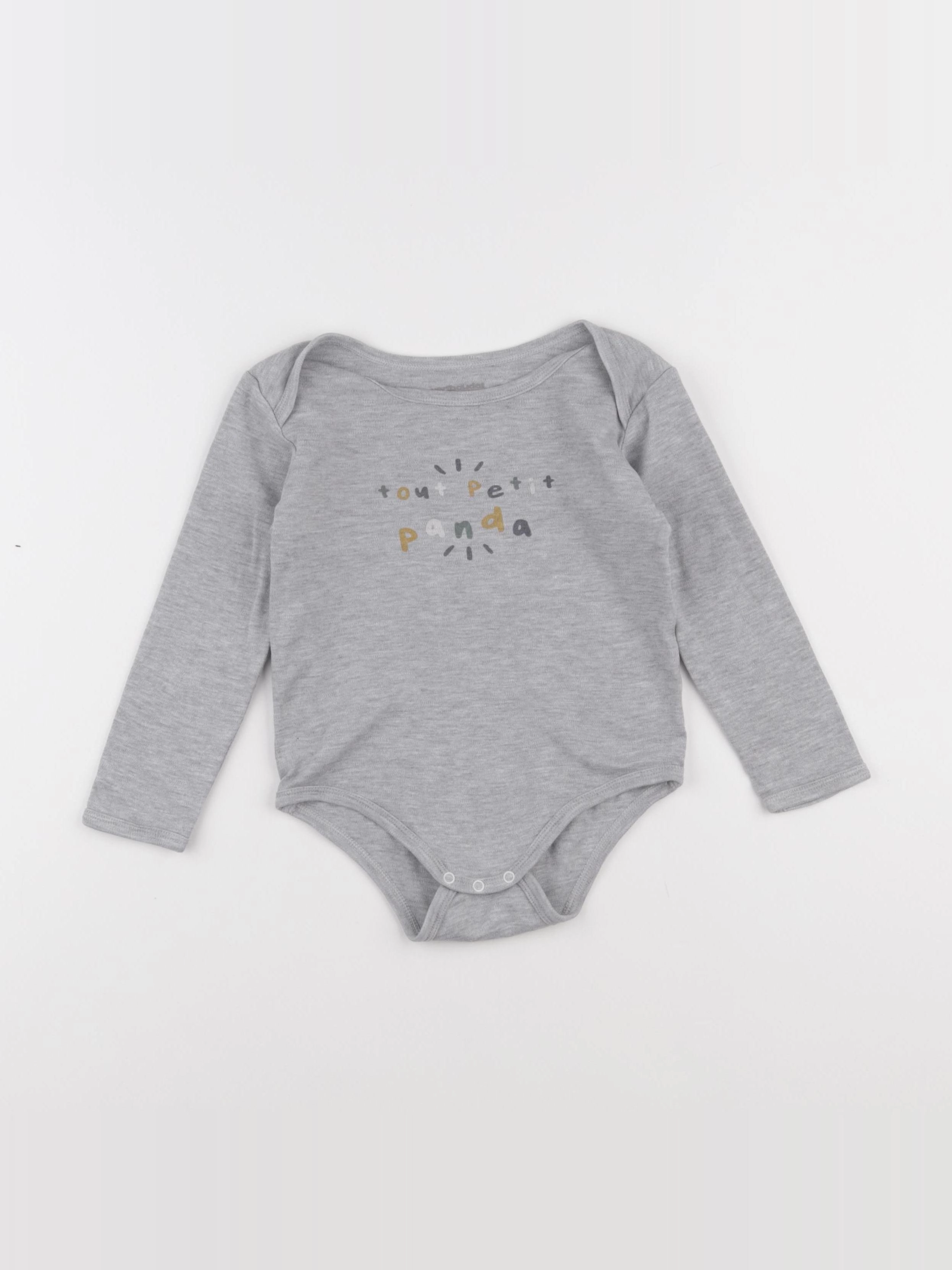Vertbaudet - body gris - 36 mois