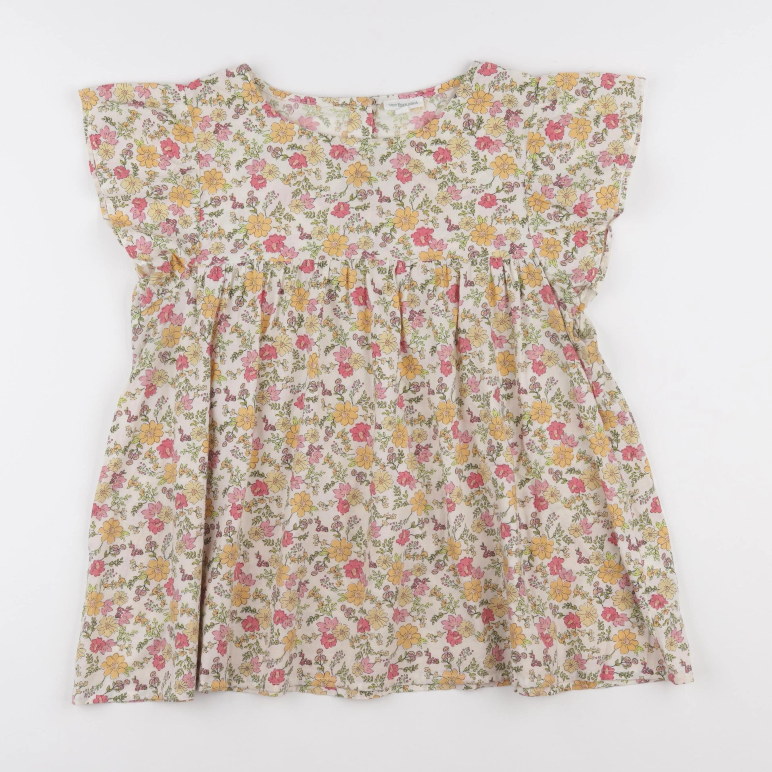 Vertbaudet - blouse jaune - 14 ans