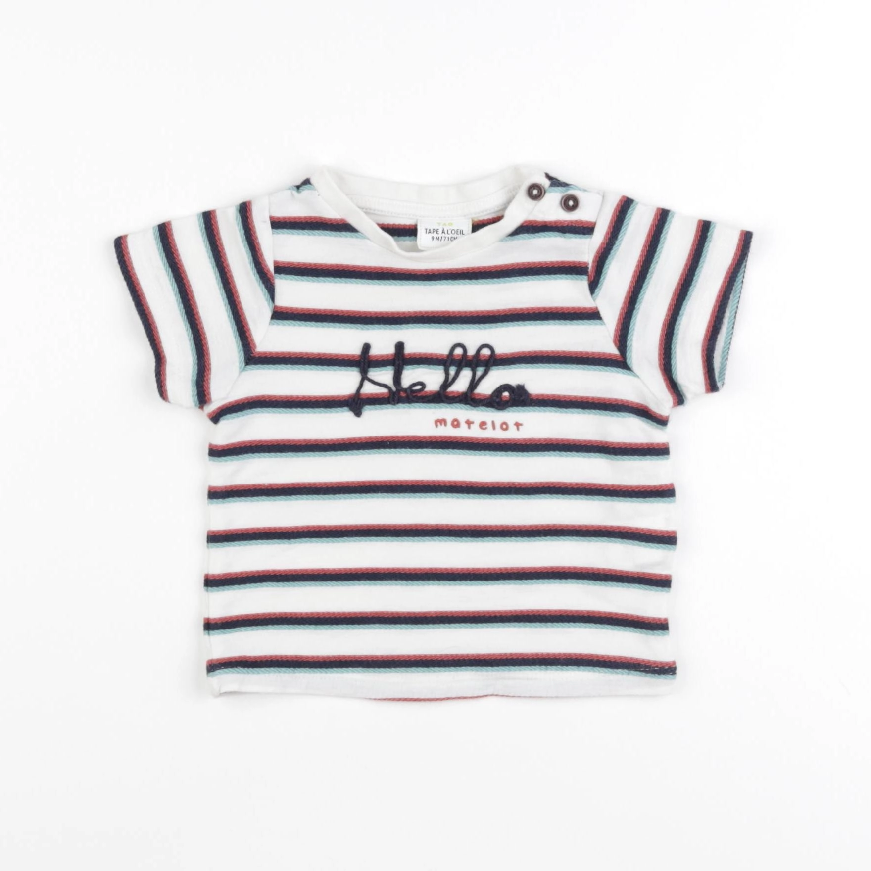 Tape à l'oeil - tee-shirt blanc - 9 mois