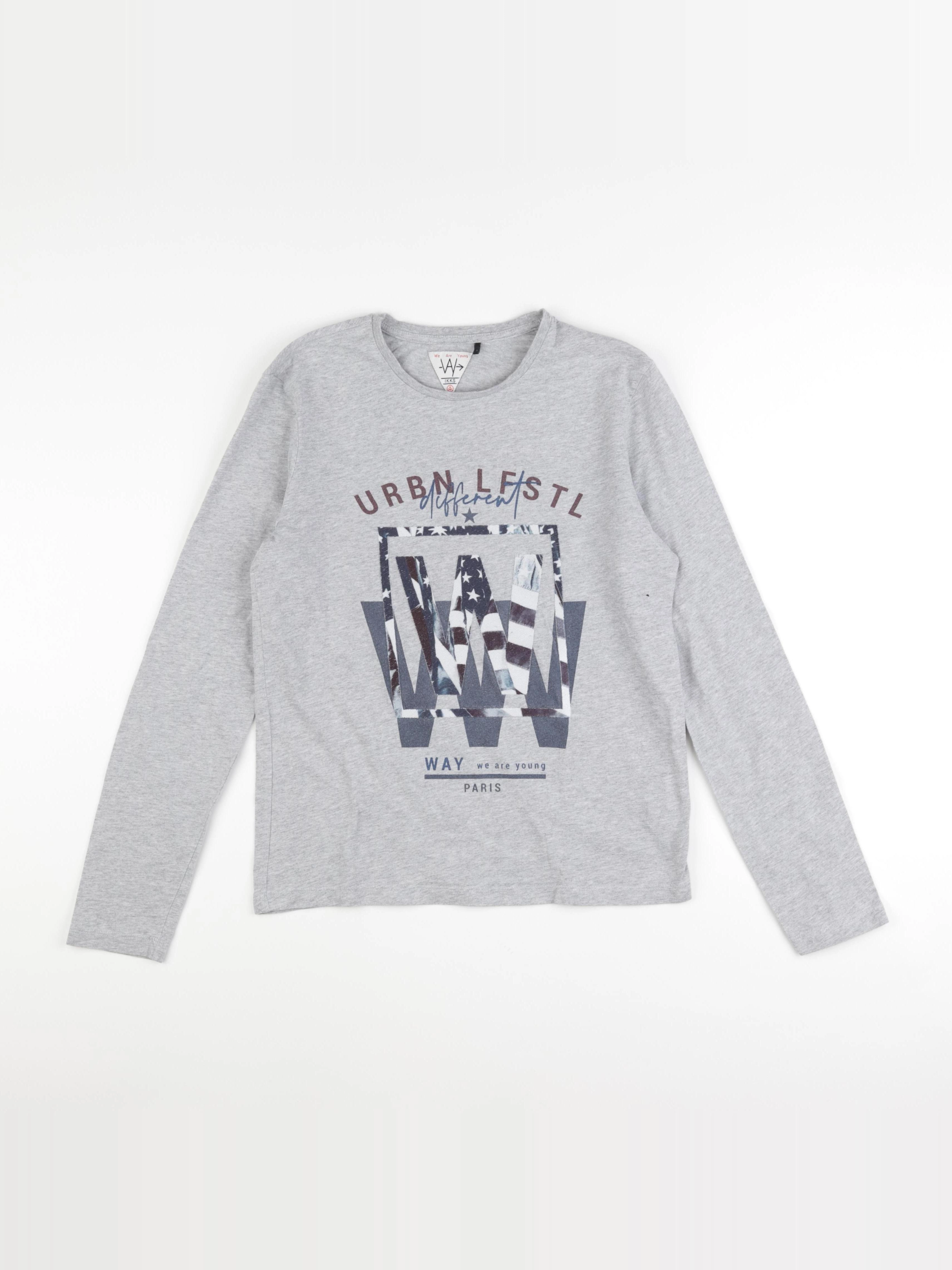 IKKS - tee-shirt gris - 14 ans