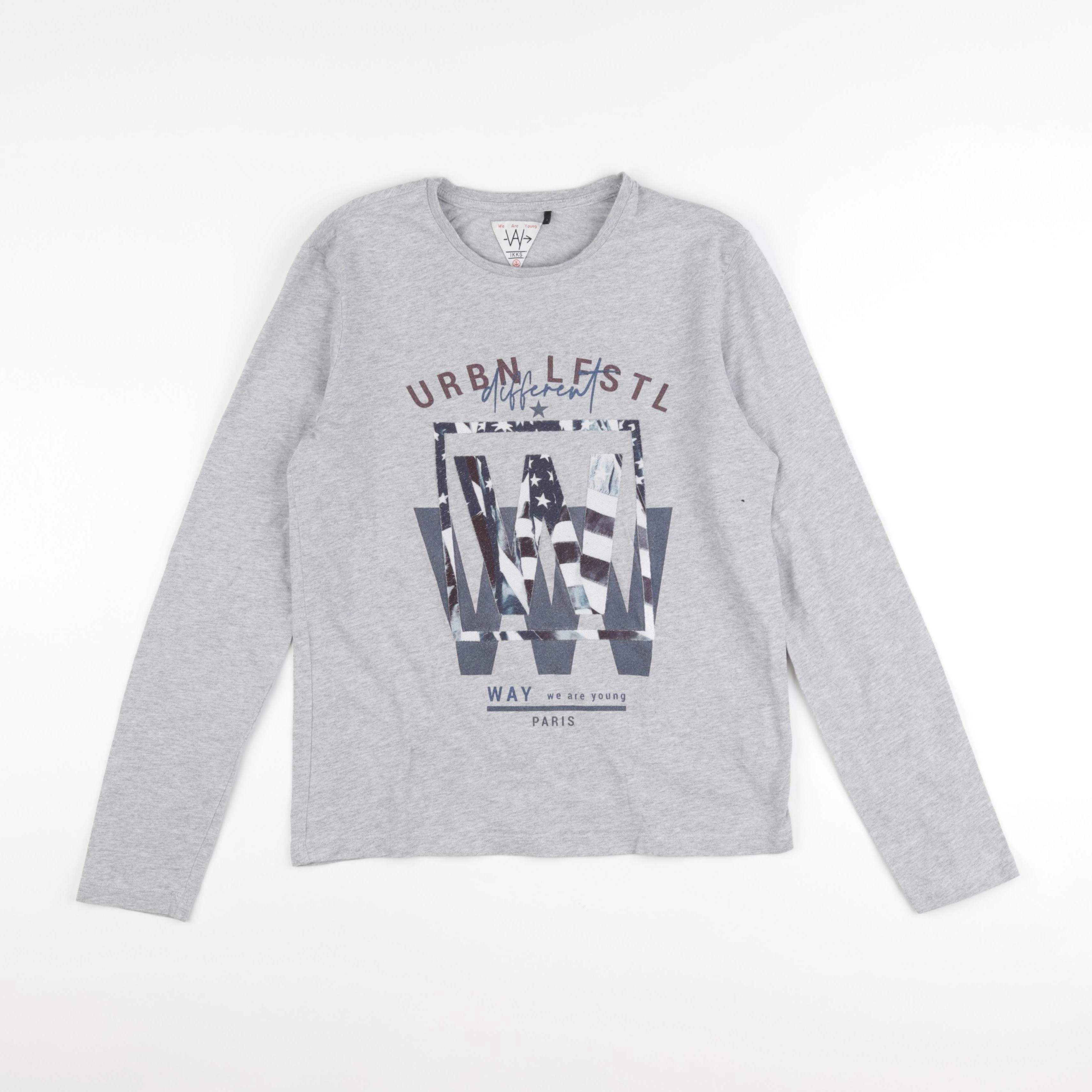 IKKS - tee-shirt gris - 14 ans