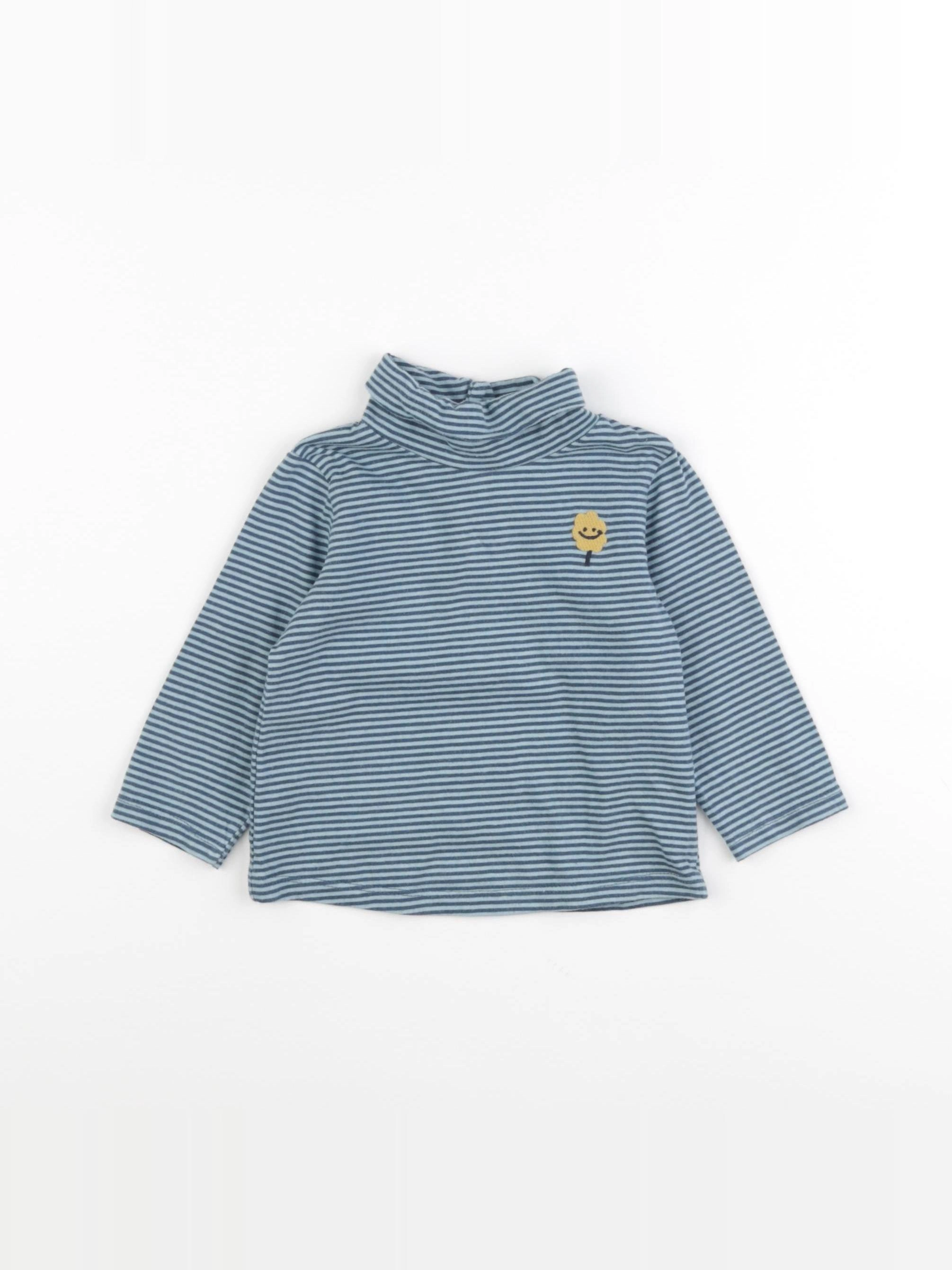 Tape à l'oeil - sous-pull bleu - 12 mois