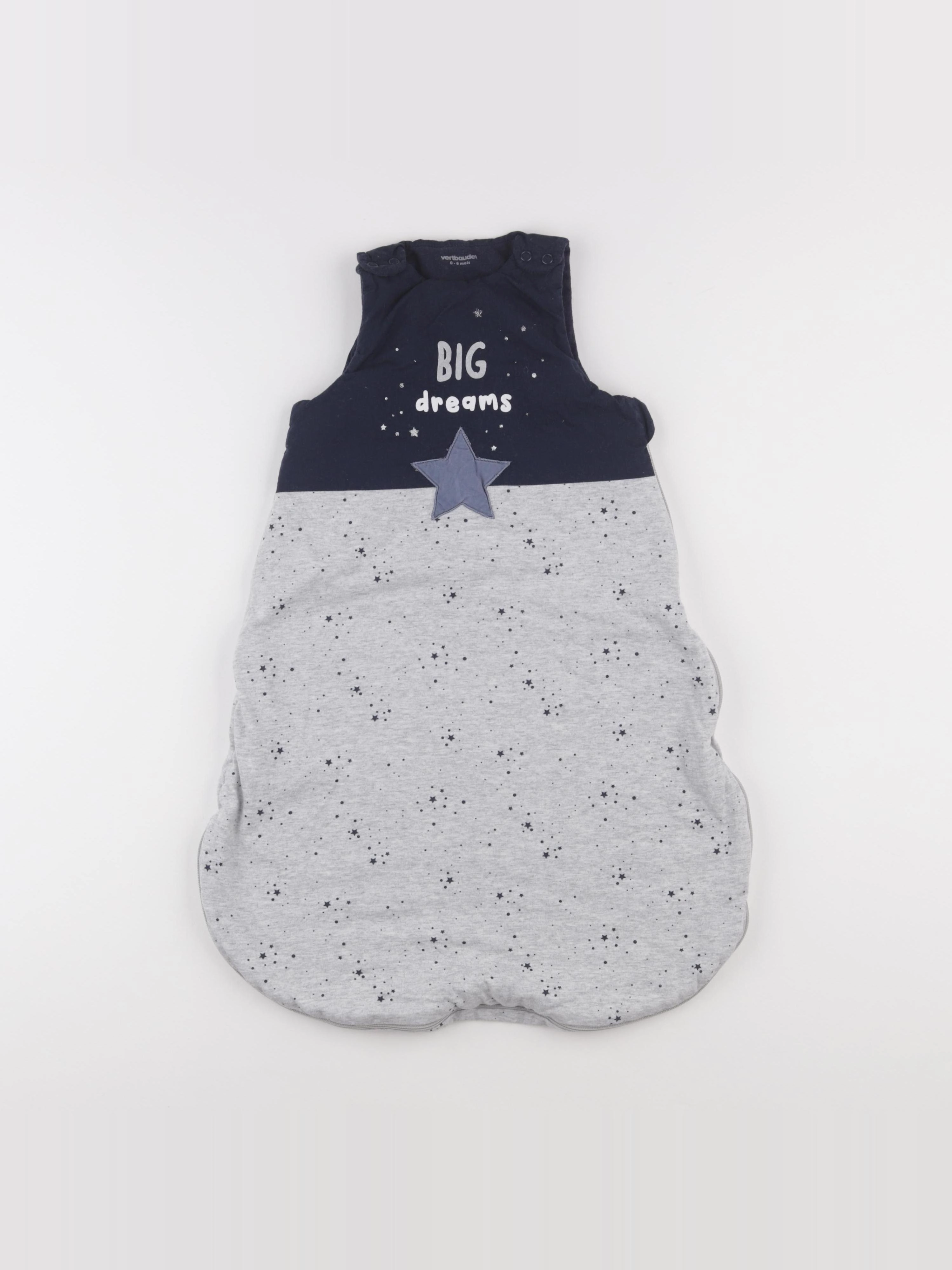 Vertbaudet - gigoteuse TOG 2 bleu, gris - 0/6 mois