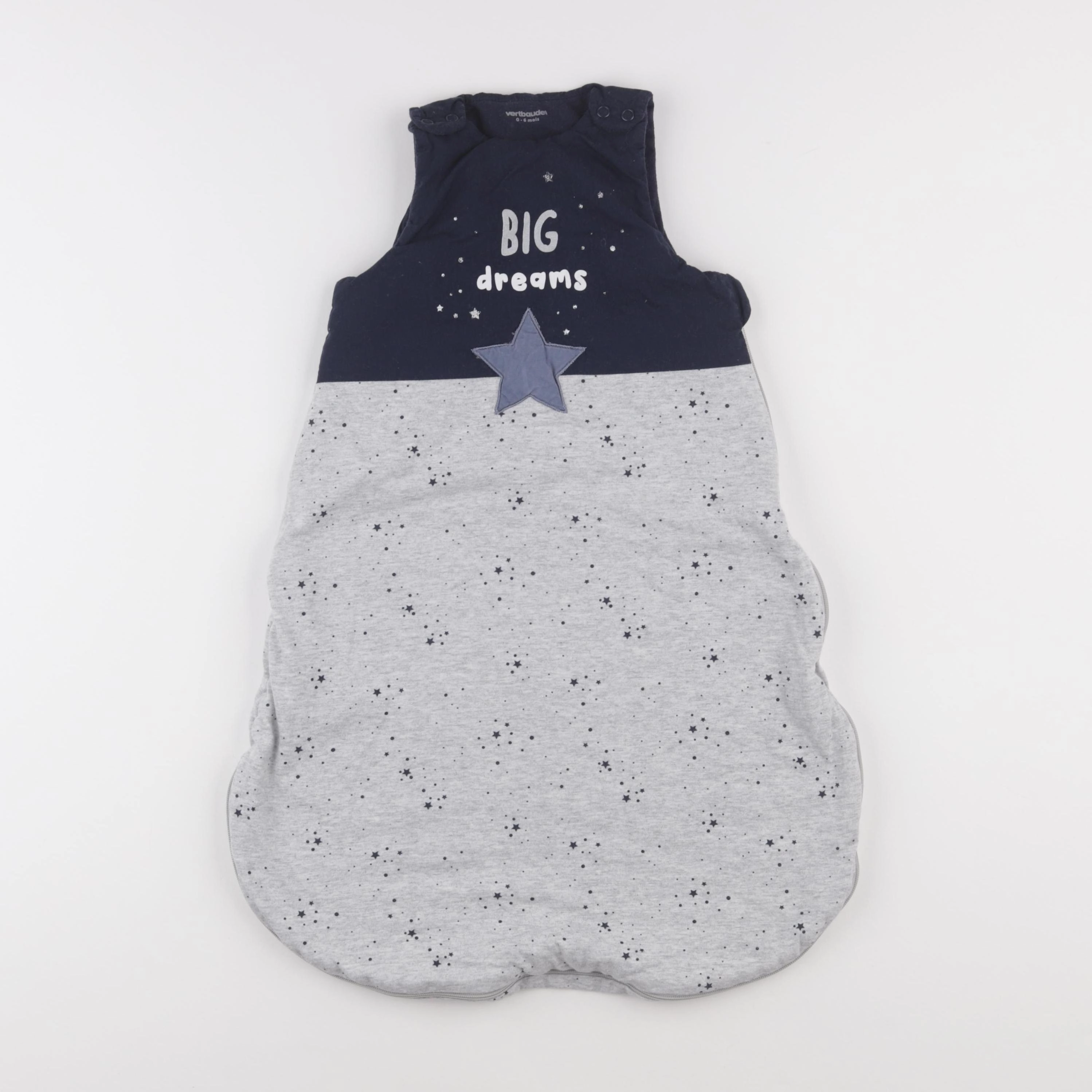 Vertbaudet - gigoteuse TOG 2 bleu, gris - 0/6 mois