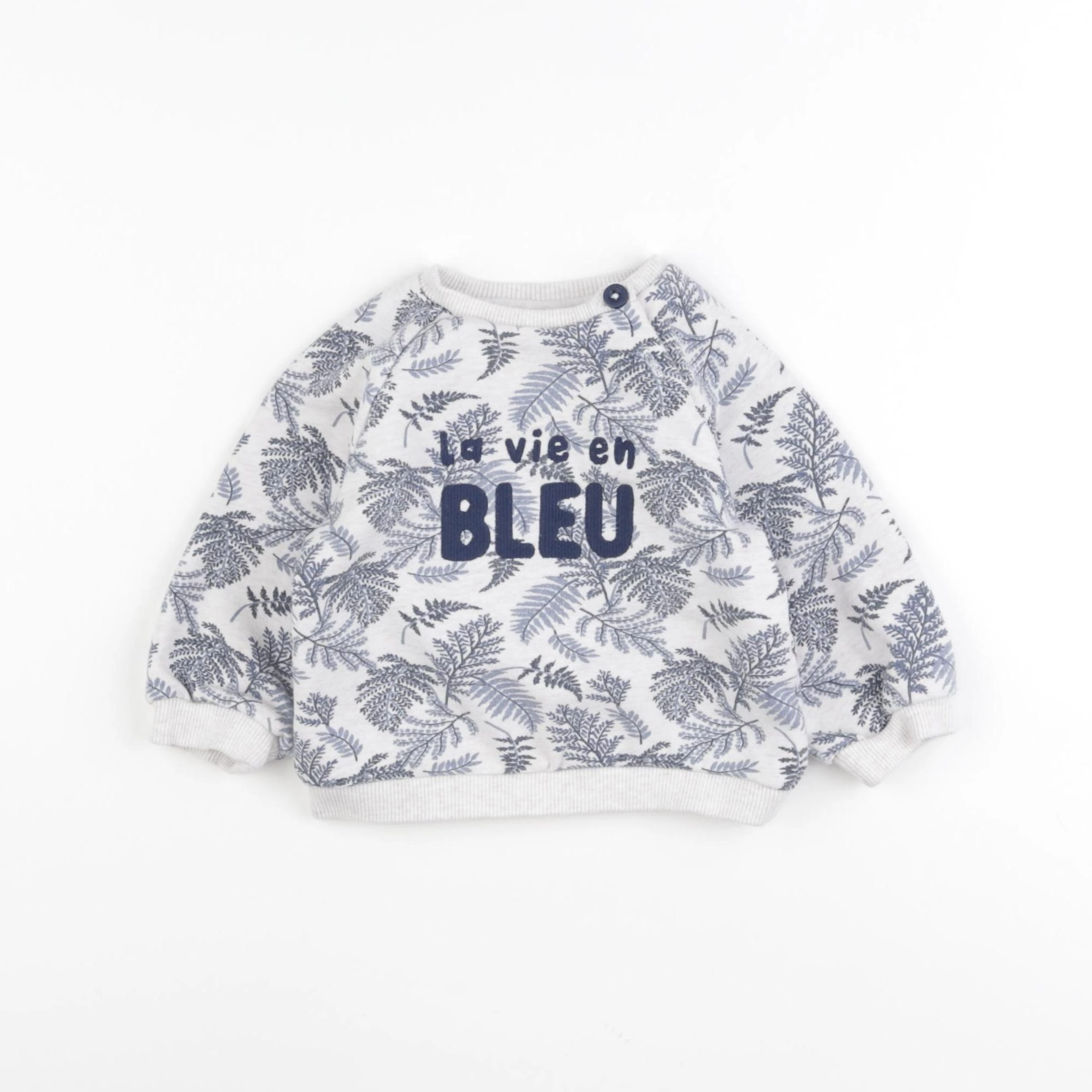 Tape à l'oeil - sweat blanc - 9 mois