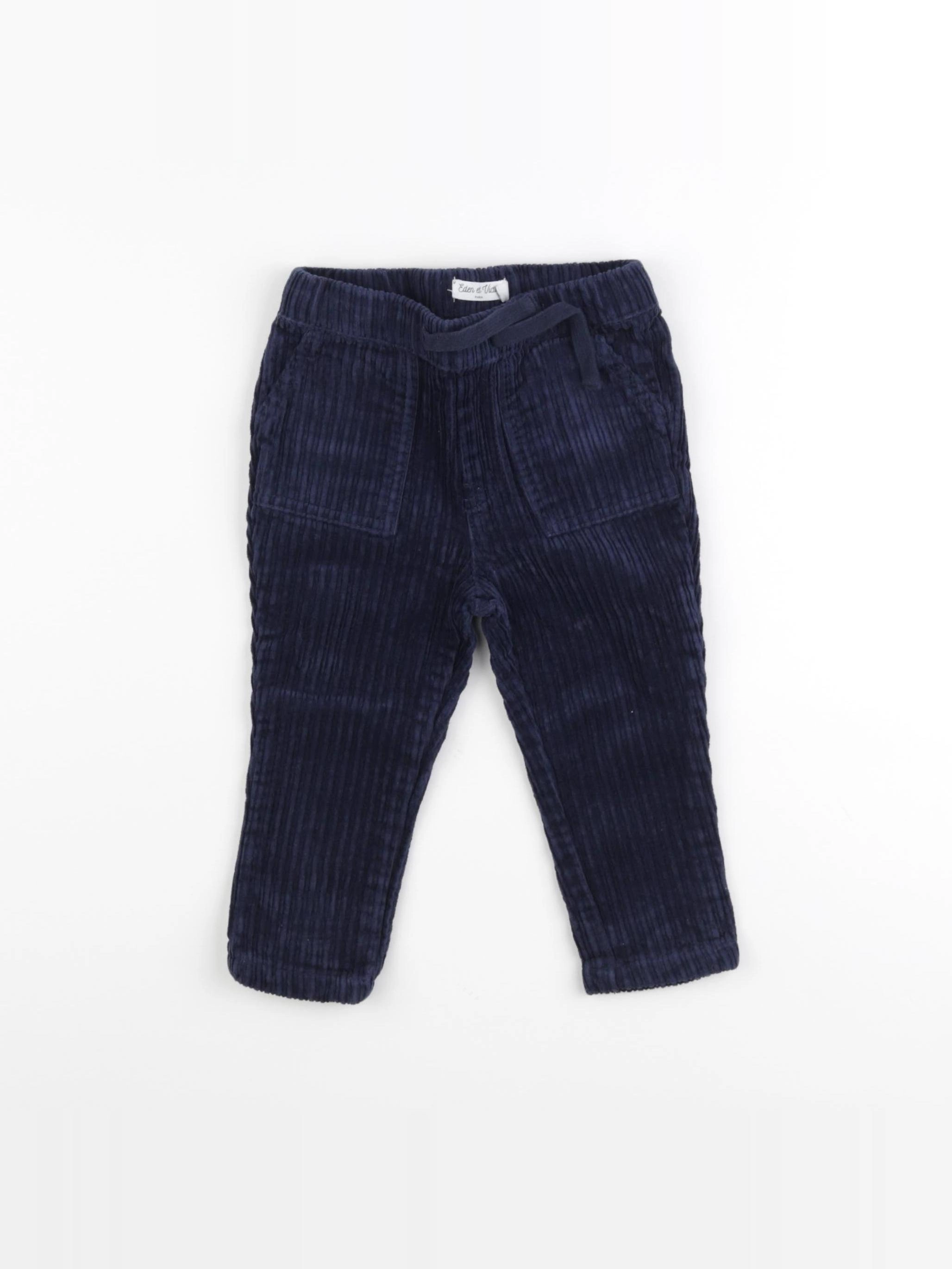 Eden & Victor - pantalon bleu - 12 mois