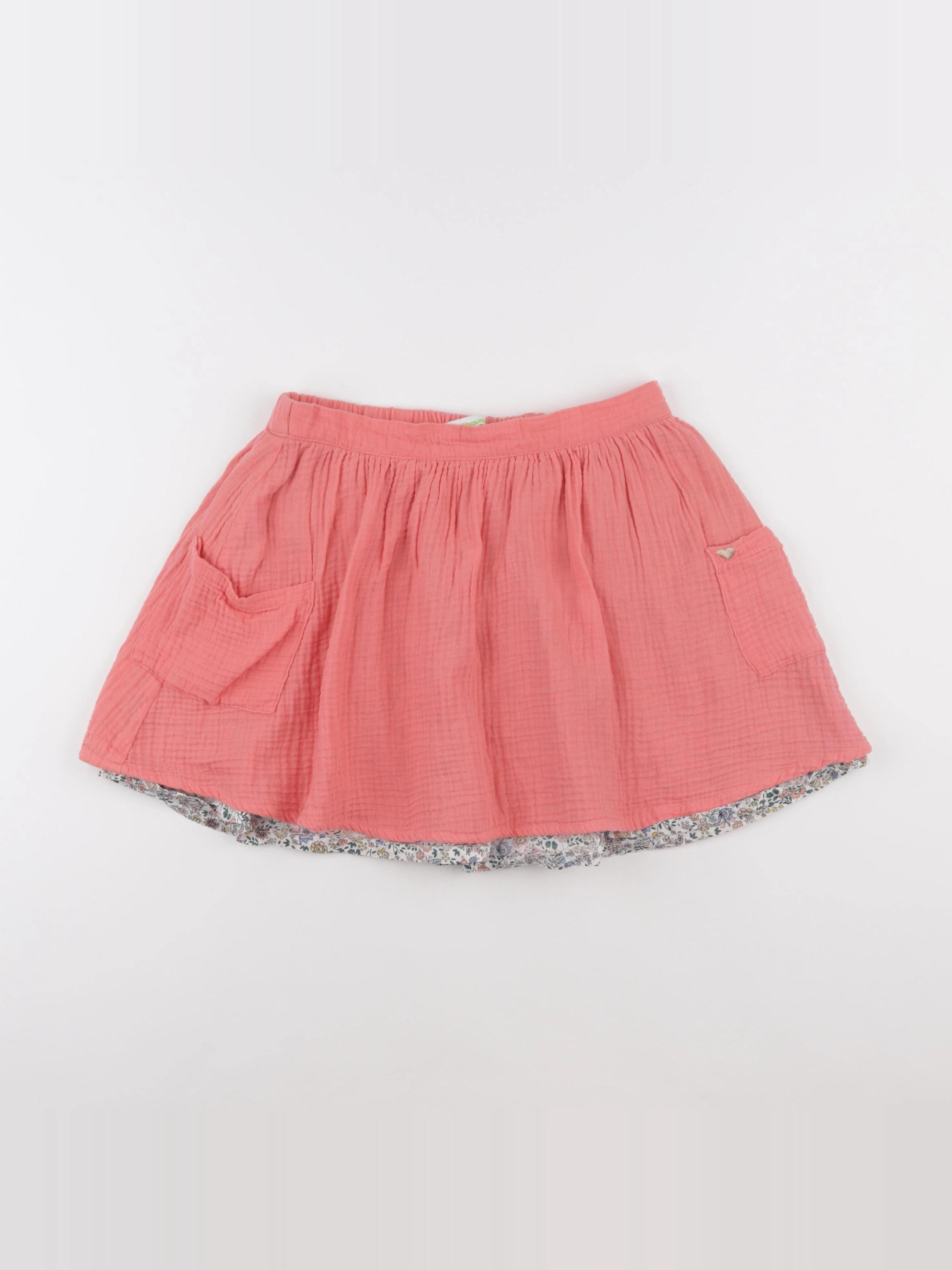 Vertbaudet - jupe réversible rose - 12 ans