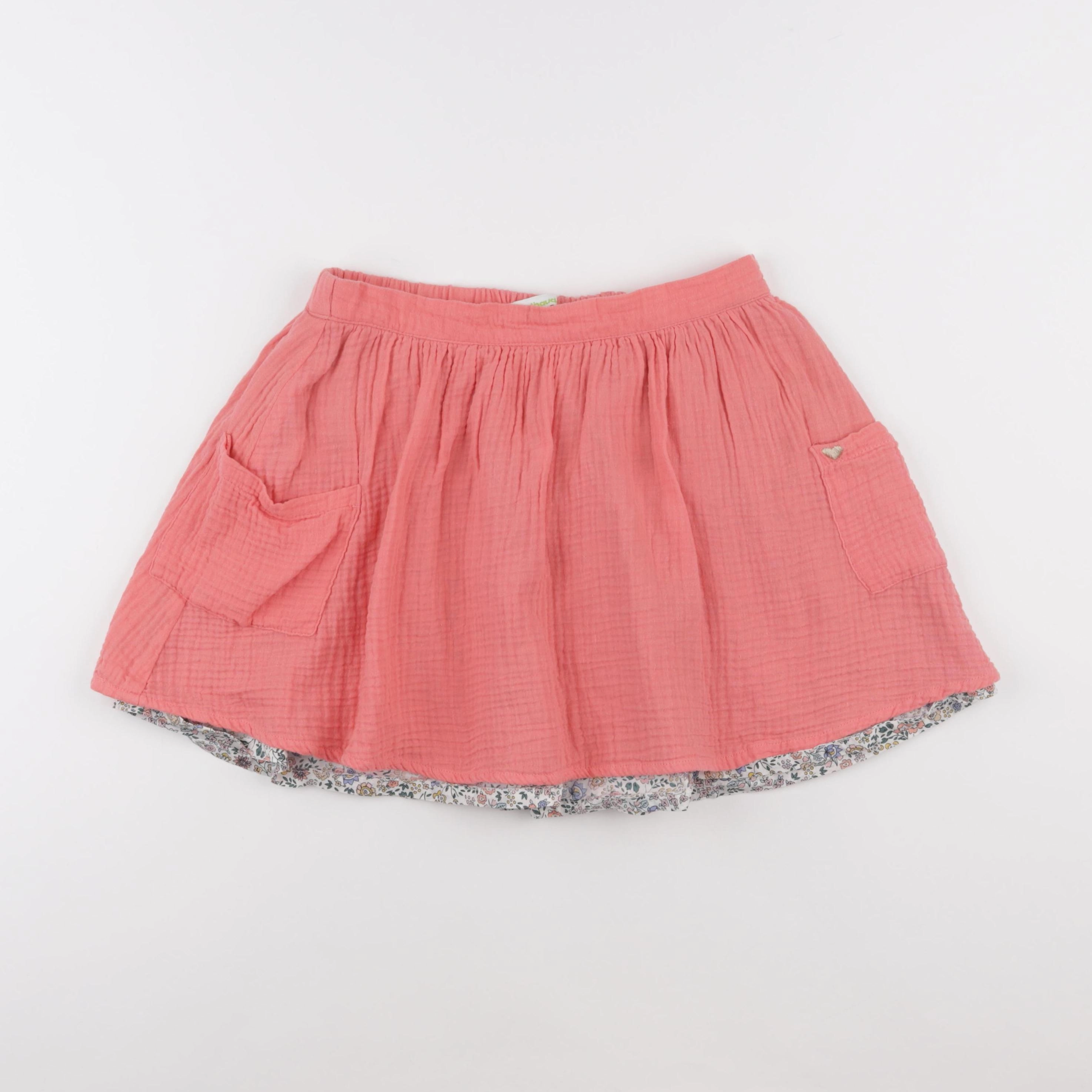 Vertbaudet - jupe réversible rose - 12 ans