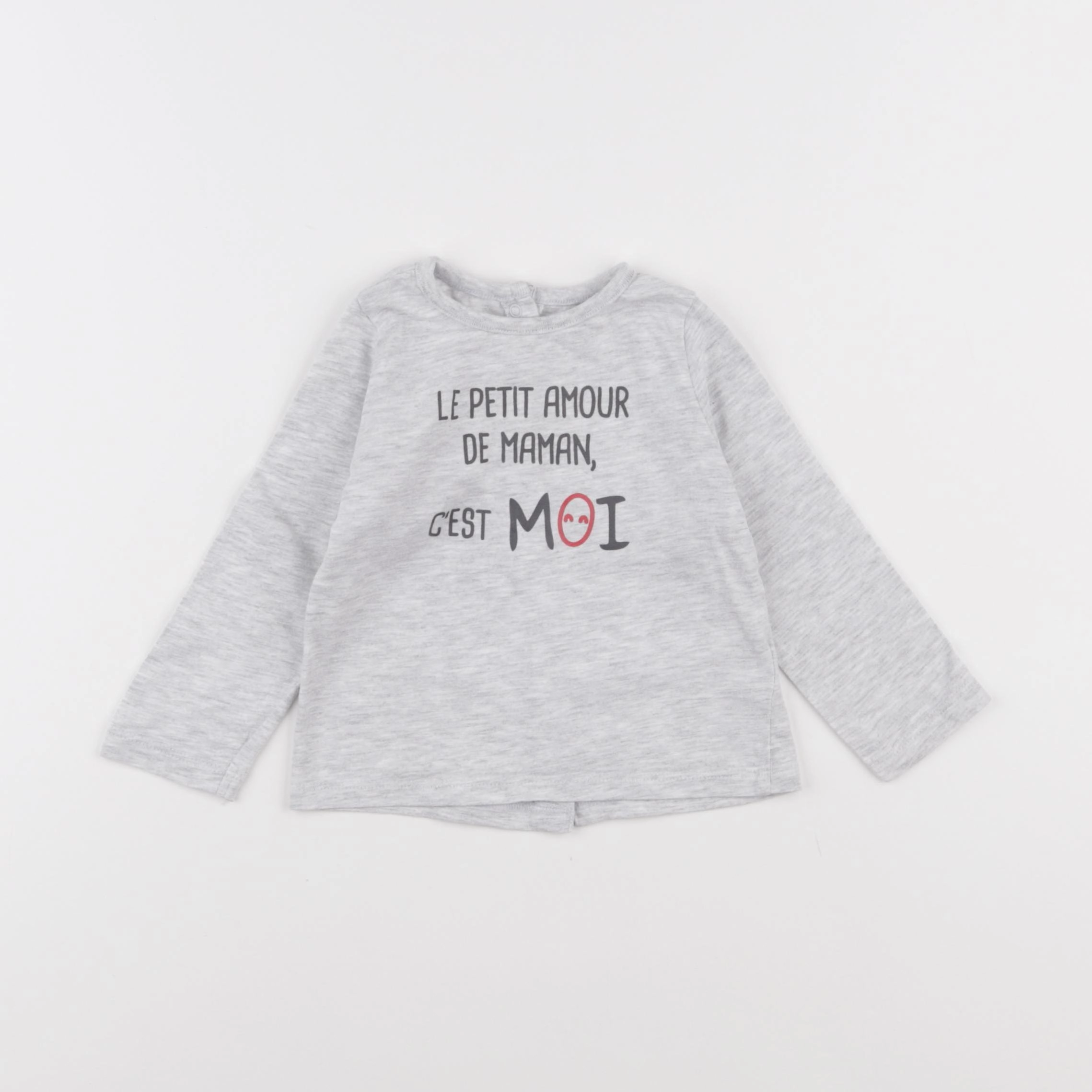 Vertbaudet - tee-shirt gris - 9 mois