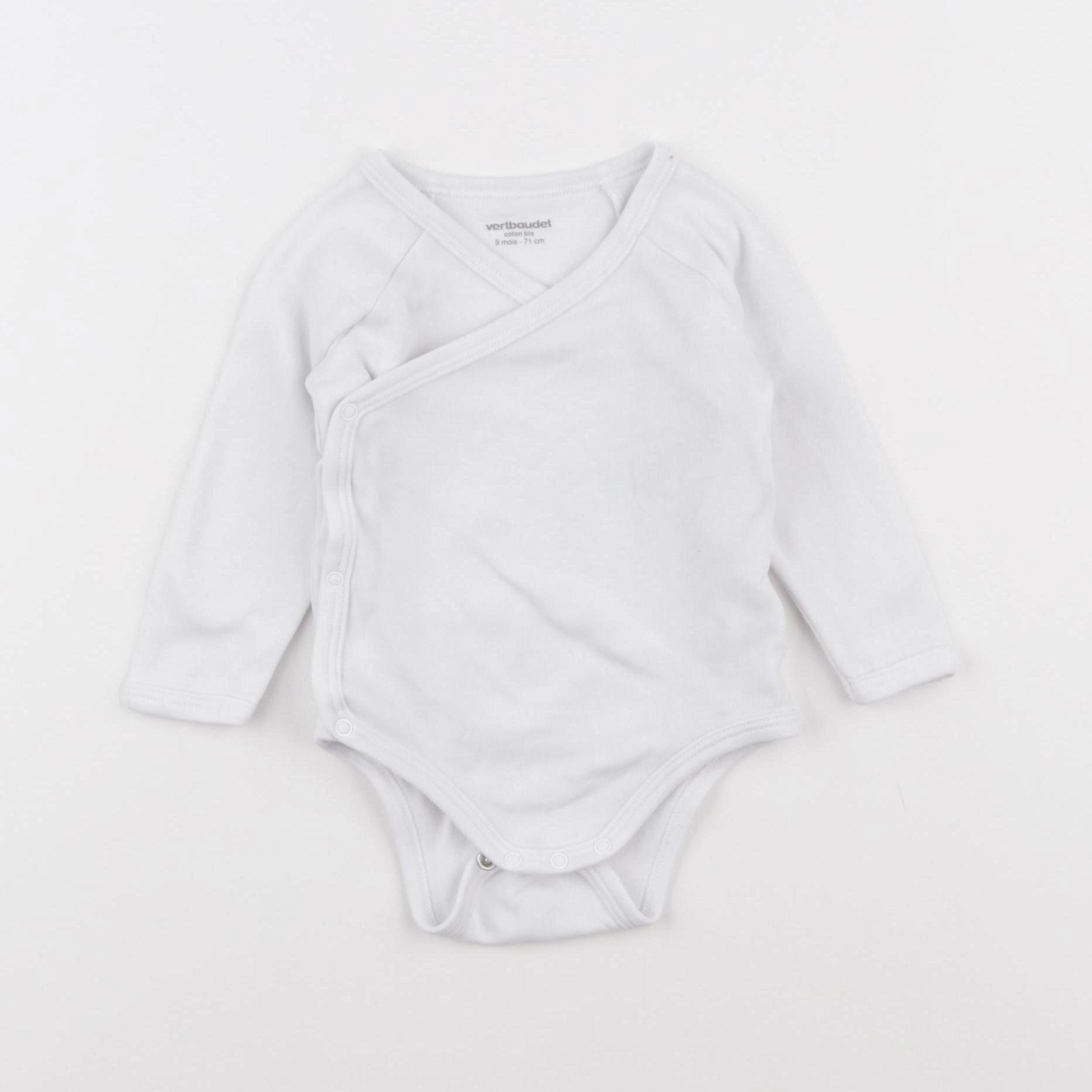 Vertbaudet - body blanc - 9 mois