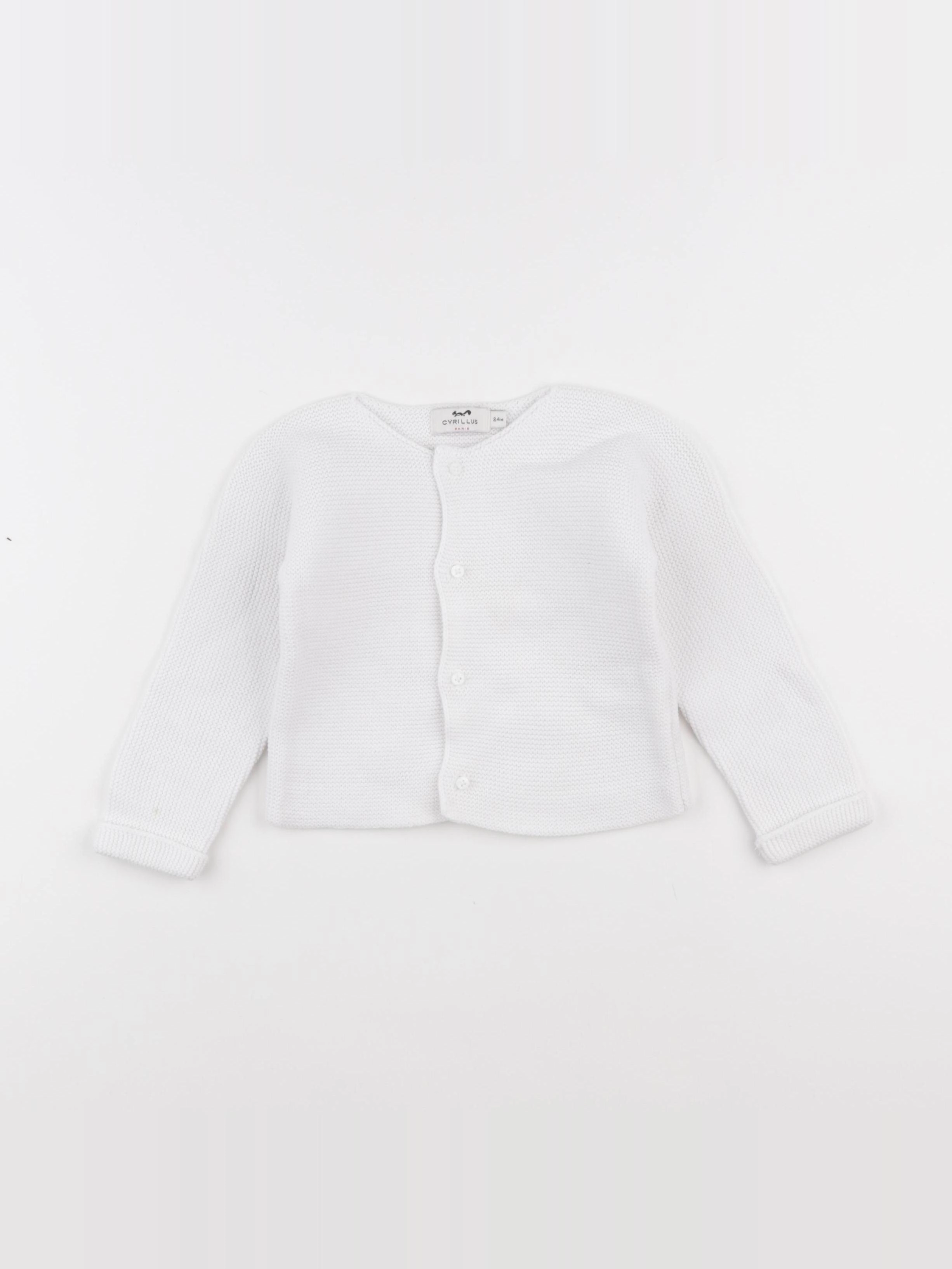Cyrillus - gilet blanc - 24 mois