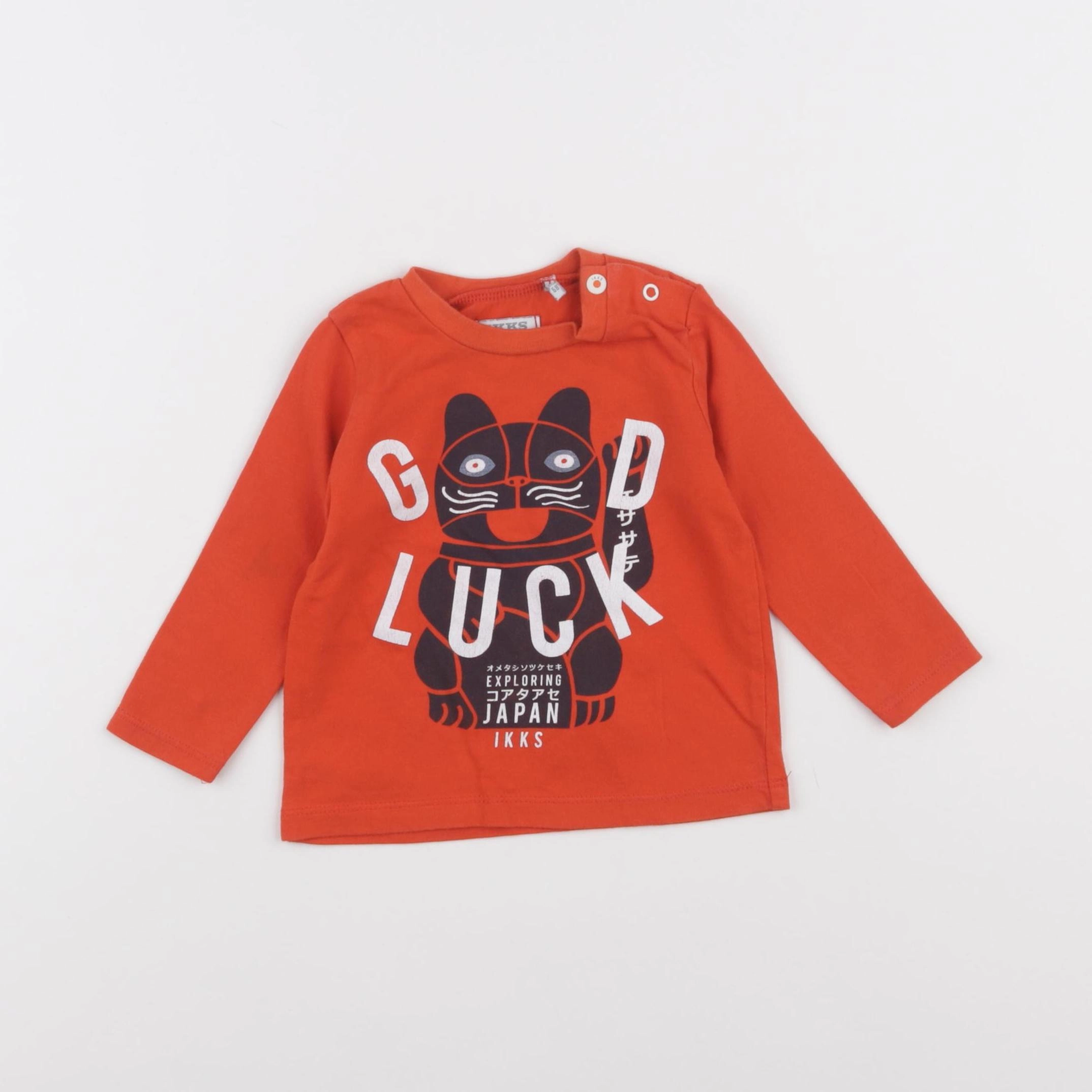 IKKS - tee-shirt orange - 6 mois