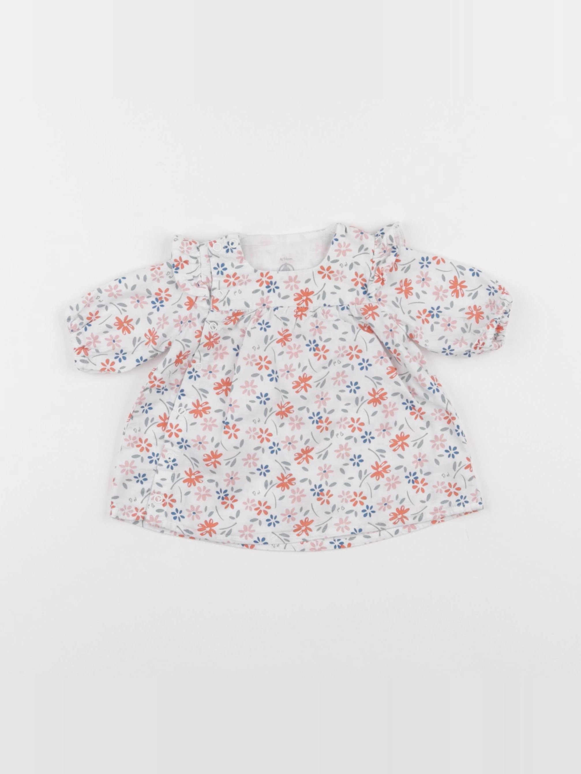 Petit Bateau - robe multicolore - 0 mois