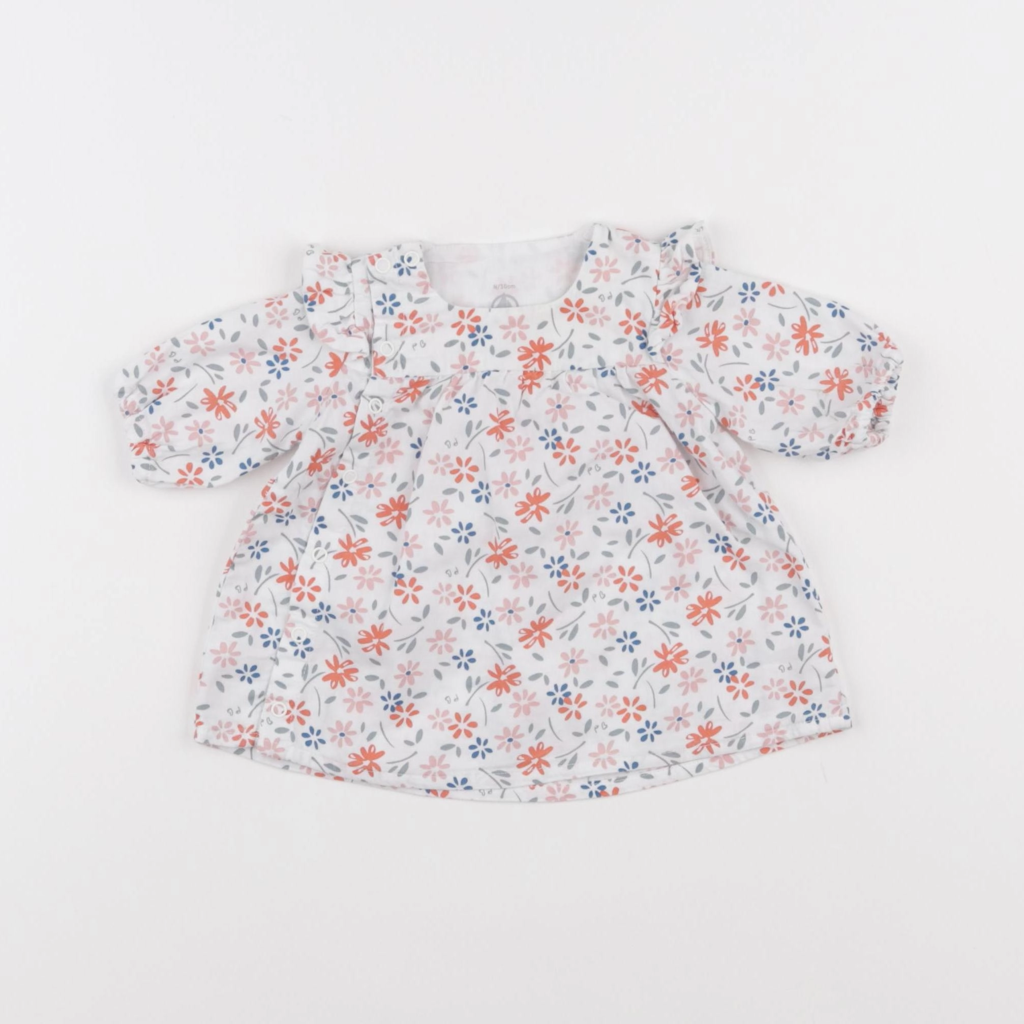 Petit Bateau - robe multicolore - 0 mois