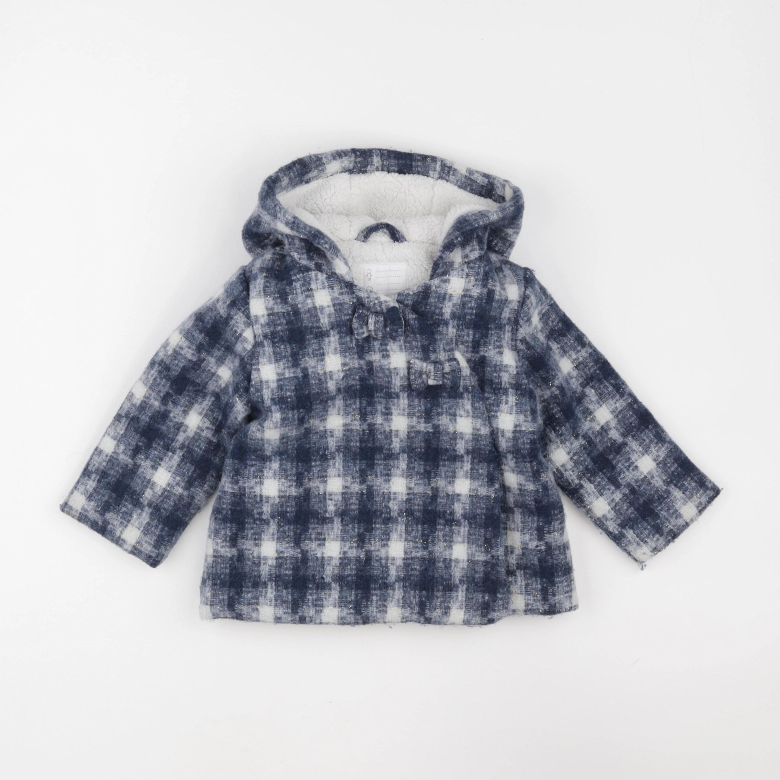Vertbaudet - manteau bleu - 24 mois
