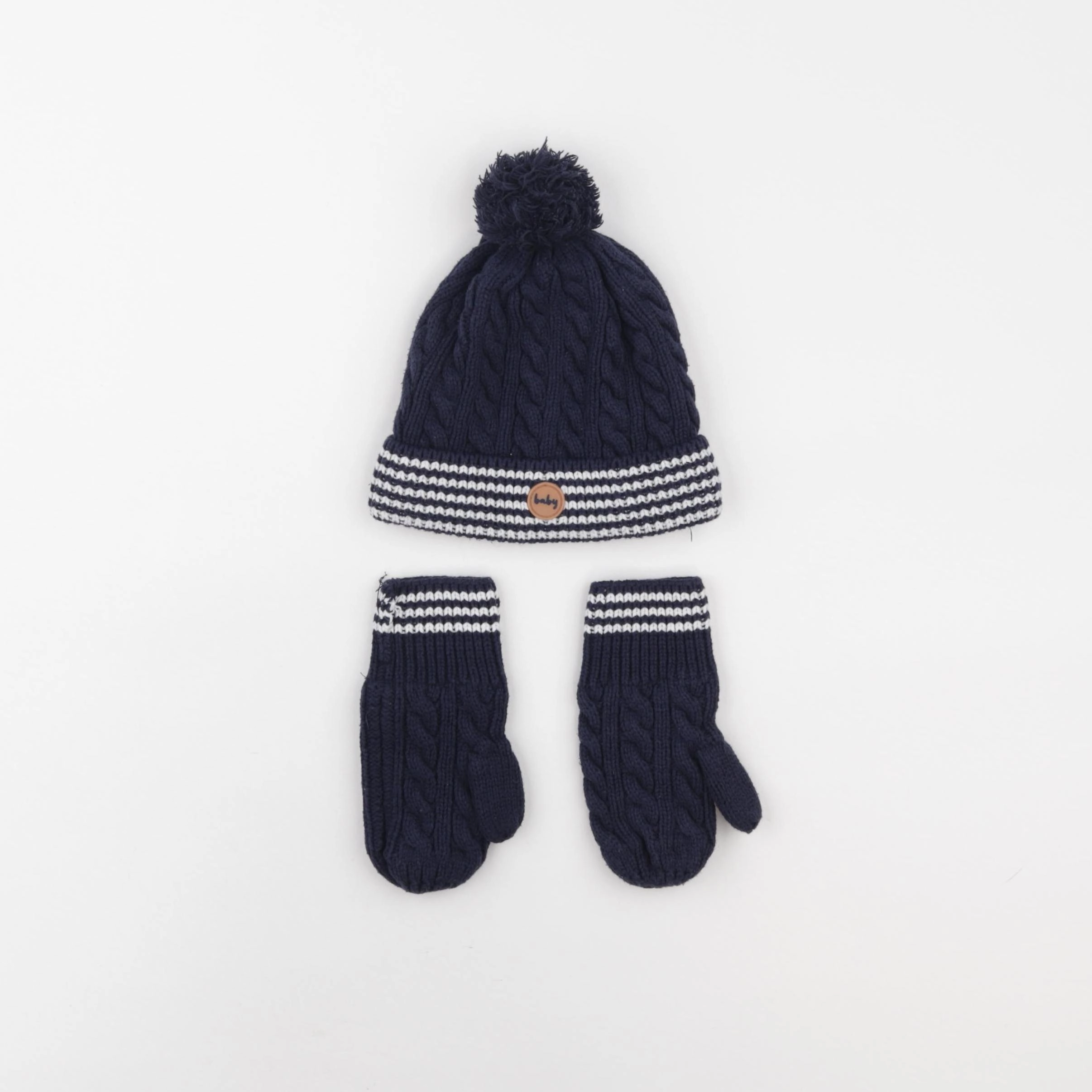 Vertbaudet - bonnet bleu - 24/36 mois