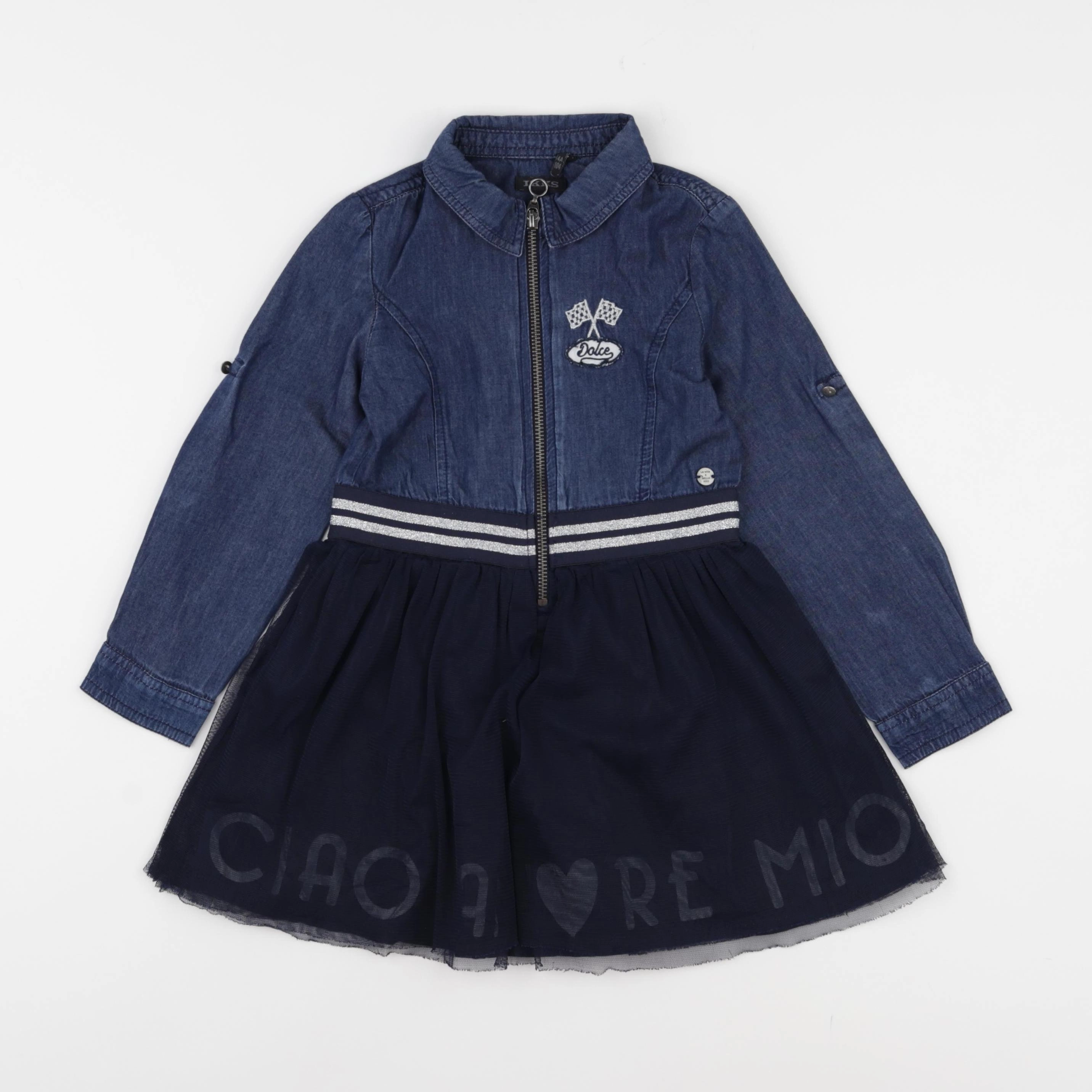 IKKS - robe bleu - 4 ans
