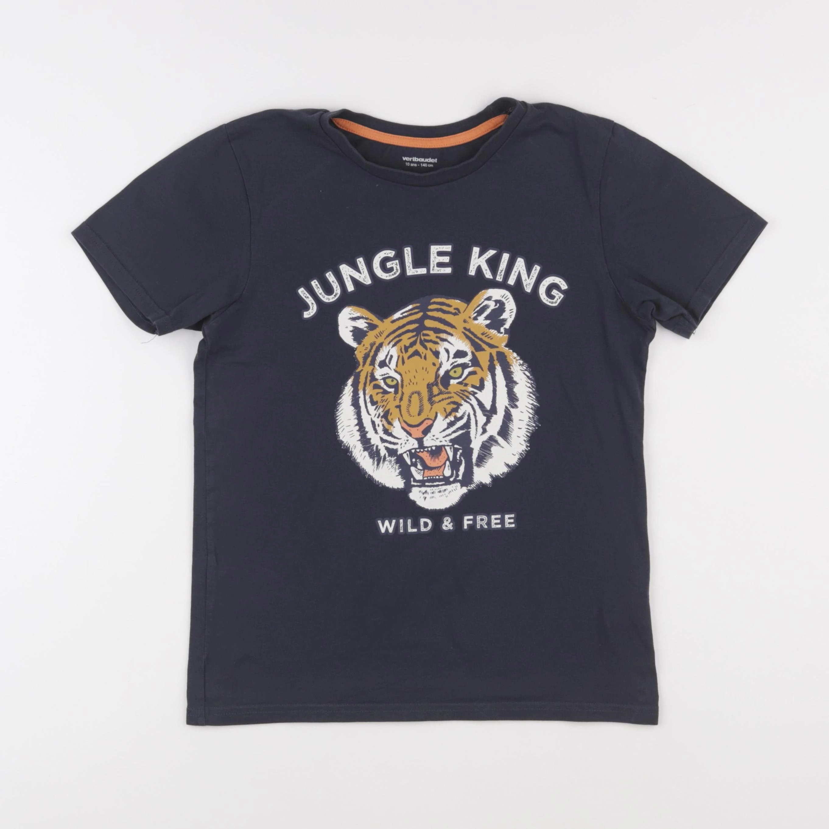 Vertbaudet - tee-shirt bleu - 10 ans