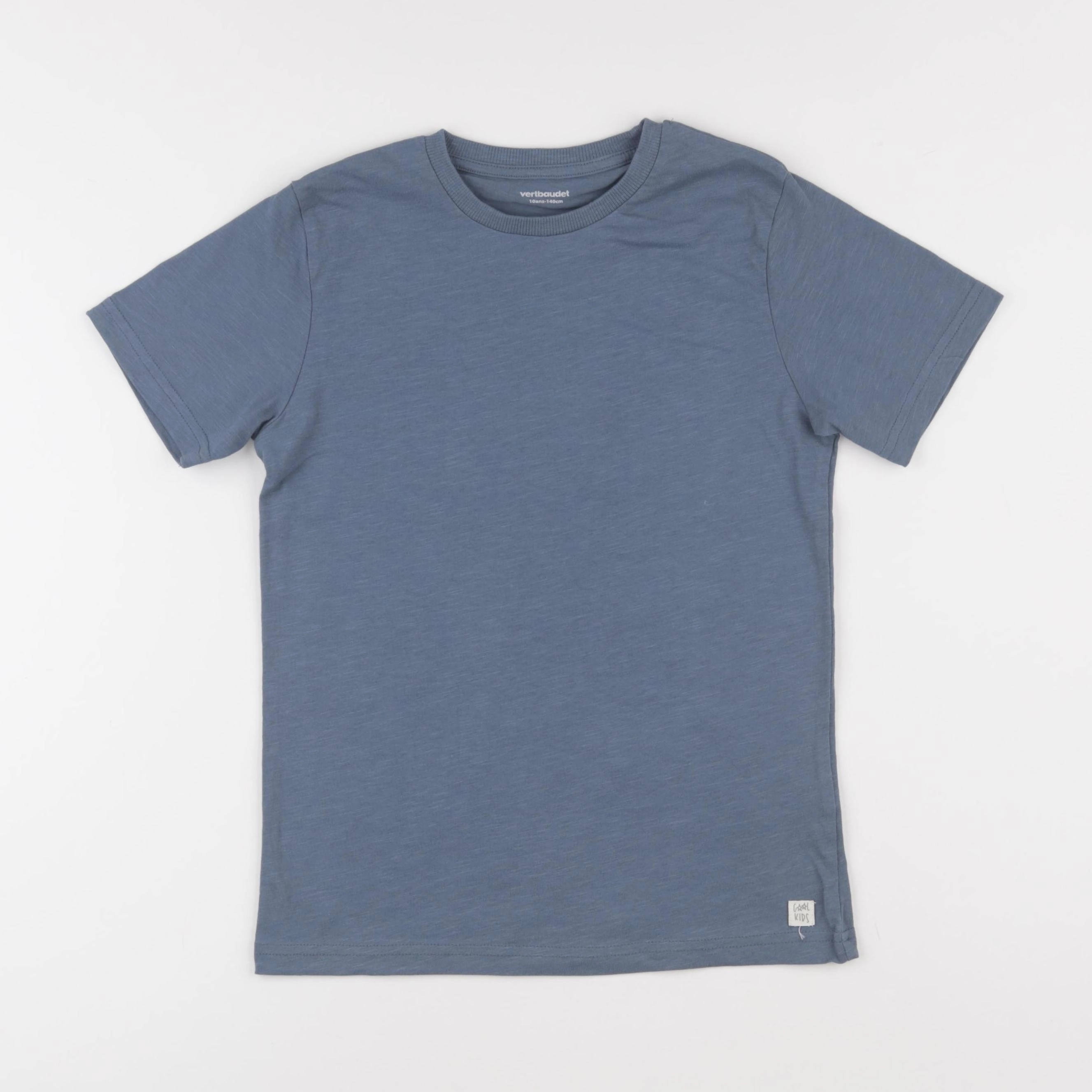 Vertbaudet - tee-shirt bleu - 10 ans