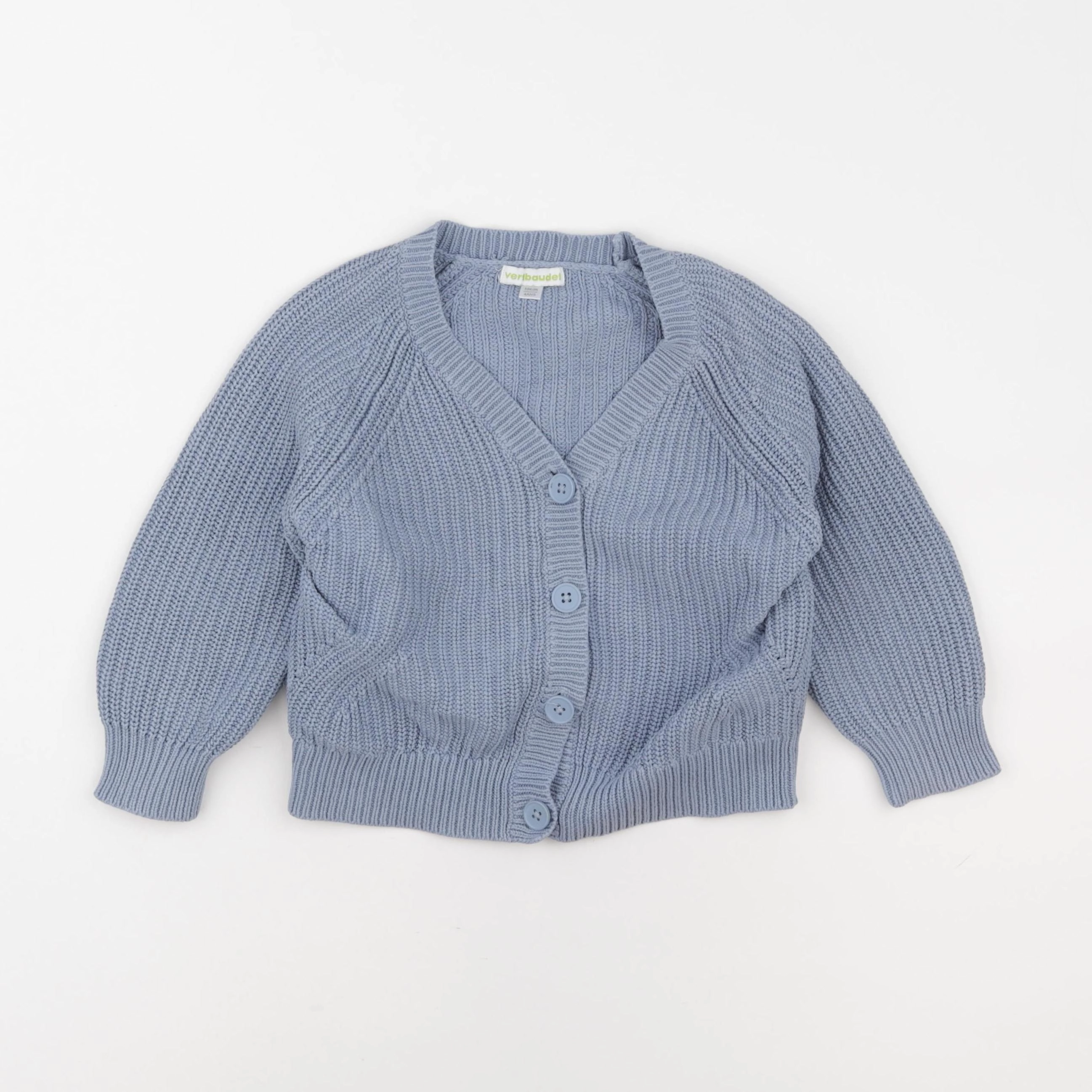 Vertbaudet - gilet bleu - 4 ans