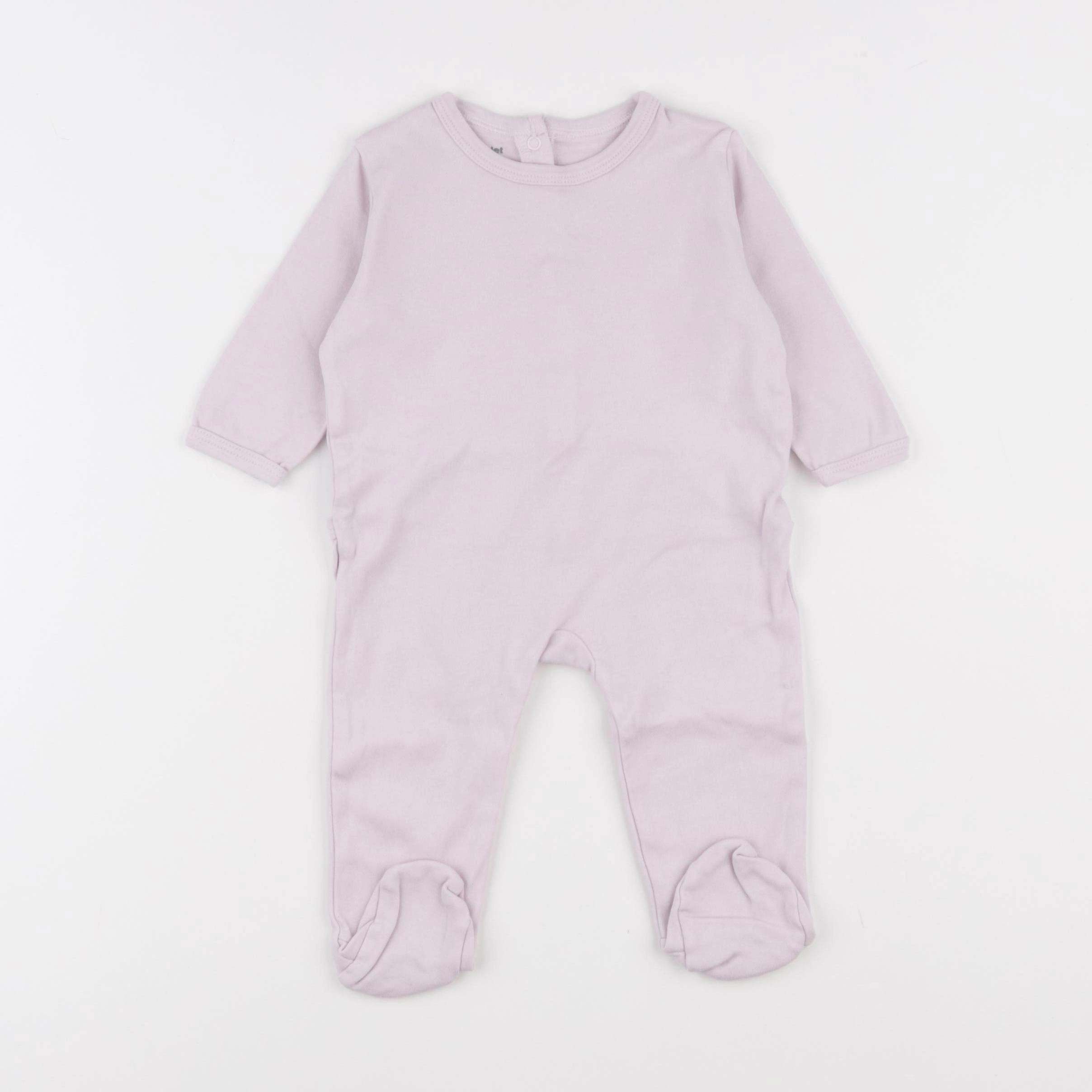 Vertbaudet - pyjama coton rose - 6 mois