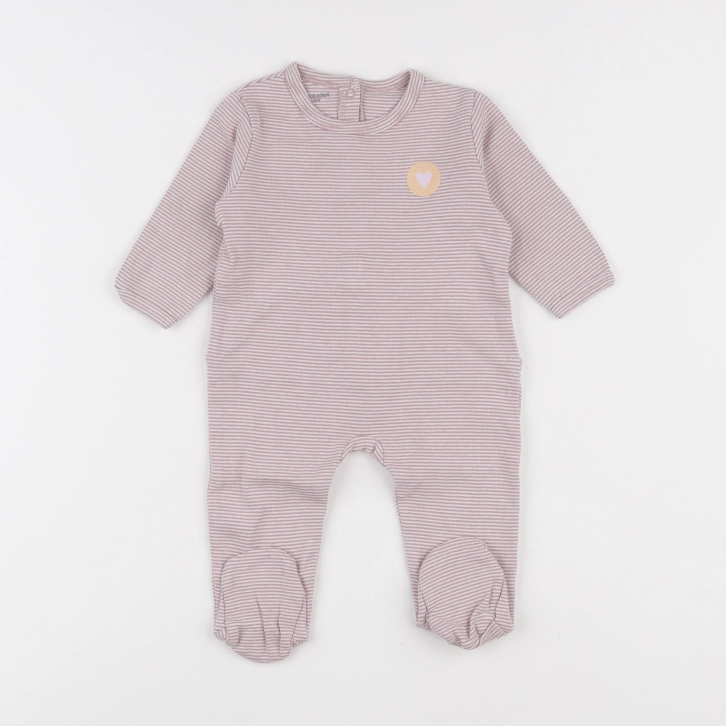 Vertbaudet - pyjama coton rose - 6 mois