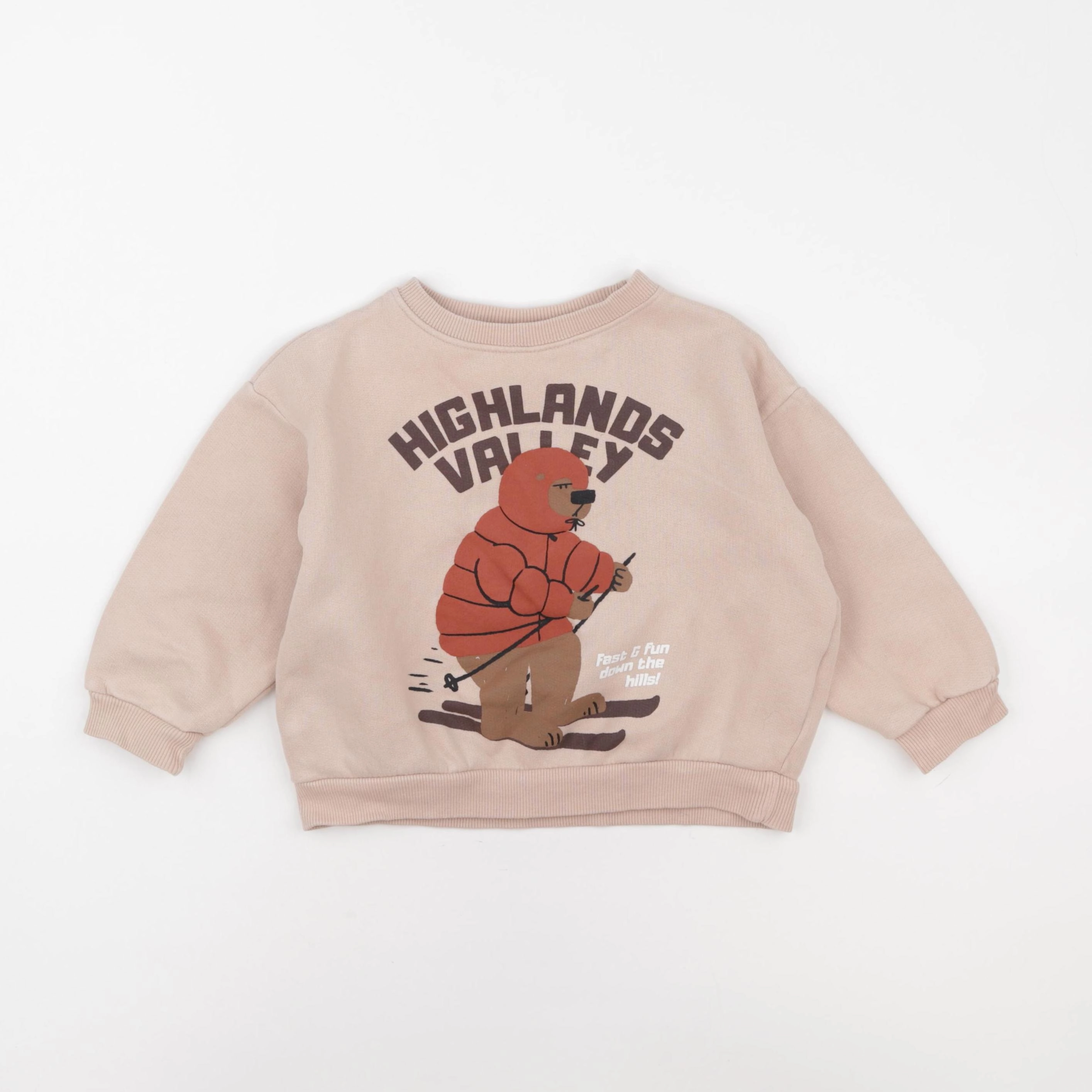 Zara - sweat beige - 3/4 ans