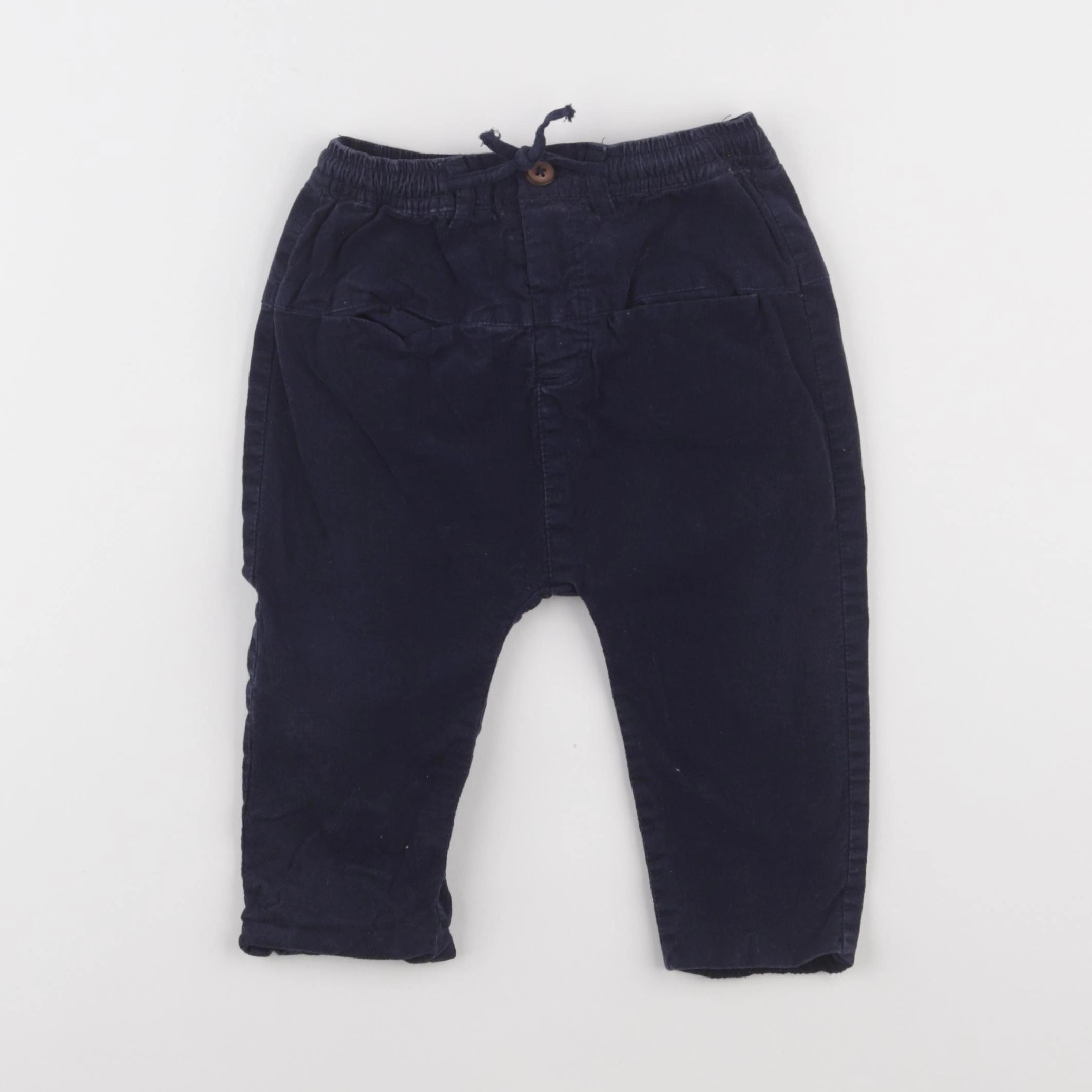 Zara - pantalon doublé bleu - 9/12 mois