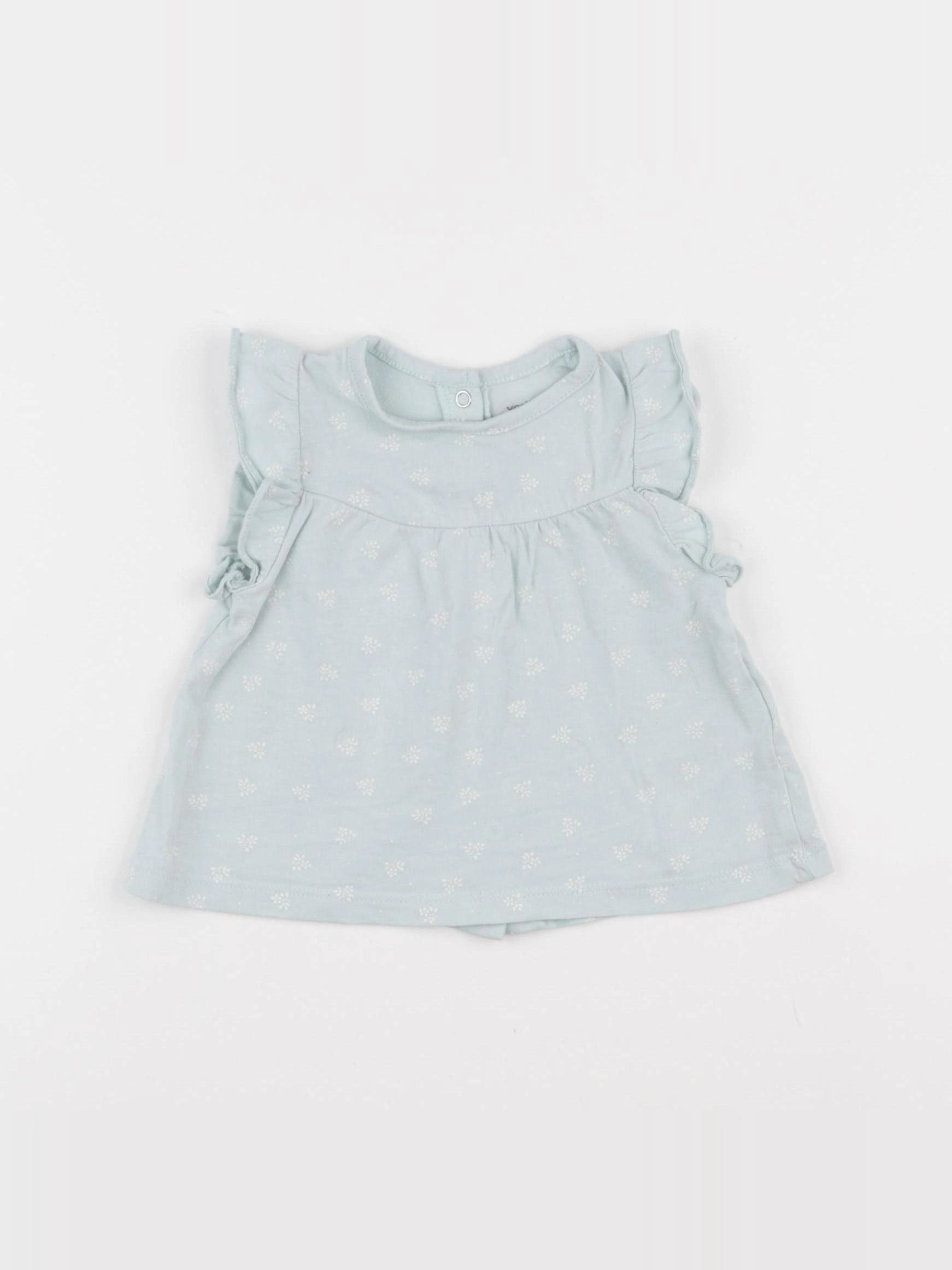 Vertbaudet - tee-shirt bleu - 9 mois