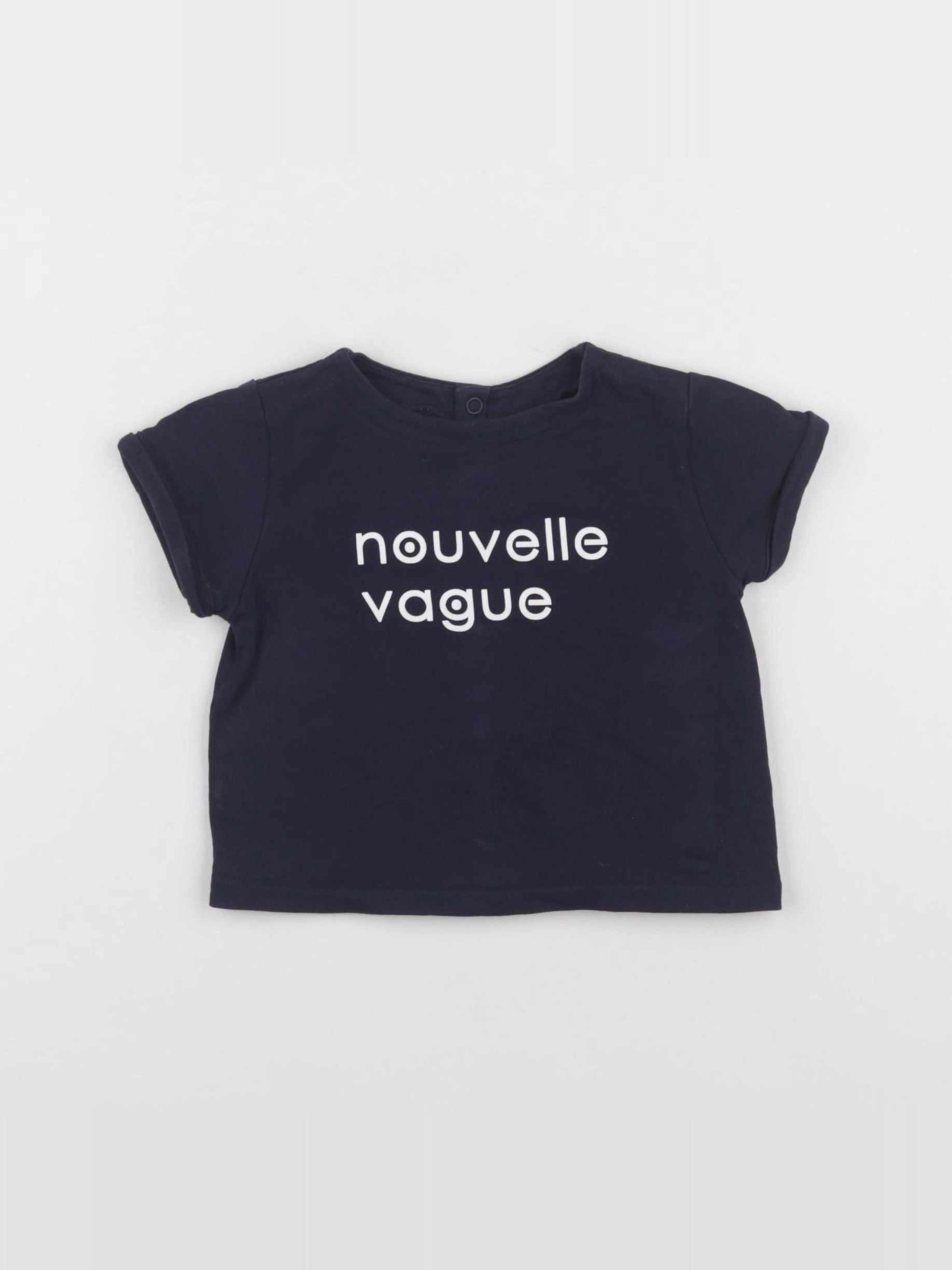 Jacadi - tee-shirt bleu - 12 mois