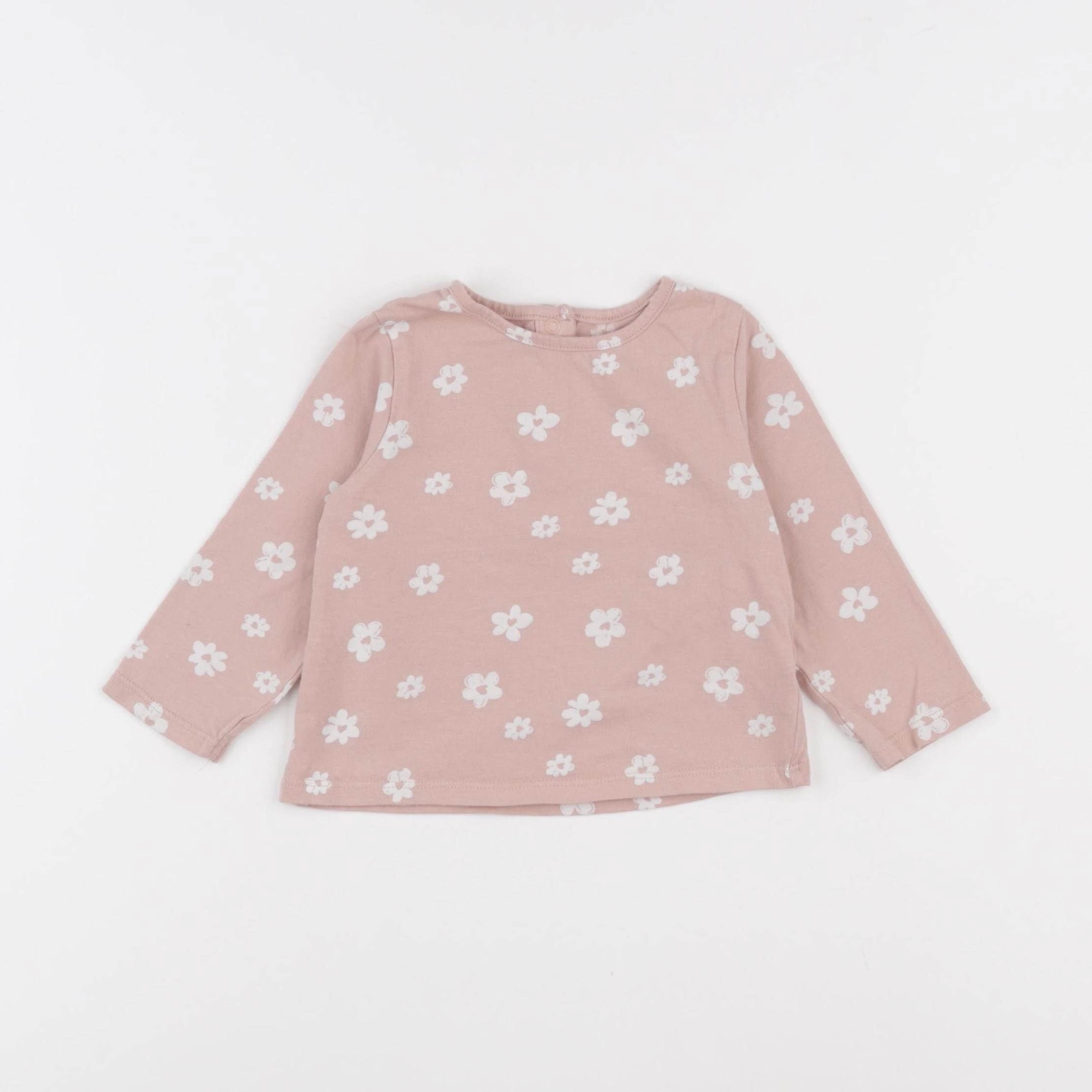 Vertbaudet - tee-shirt rose - 12 mois