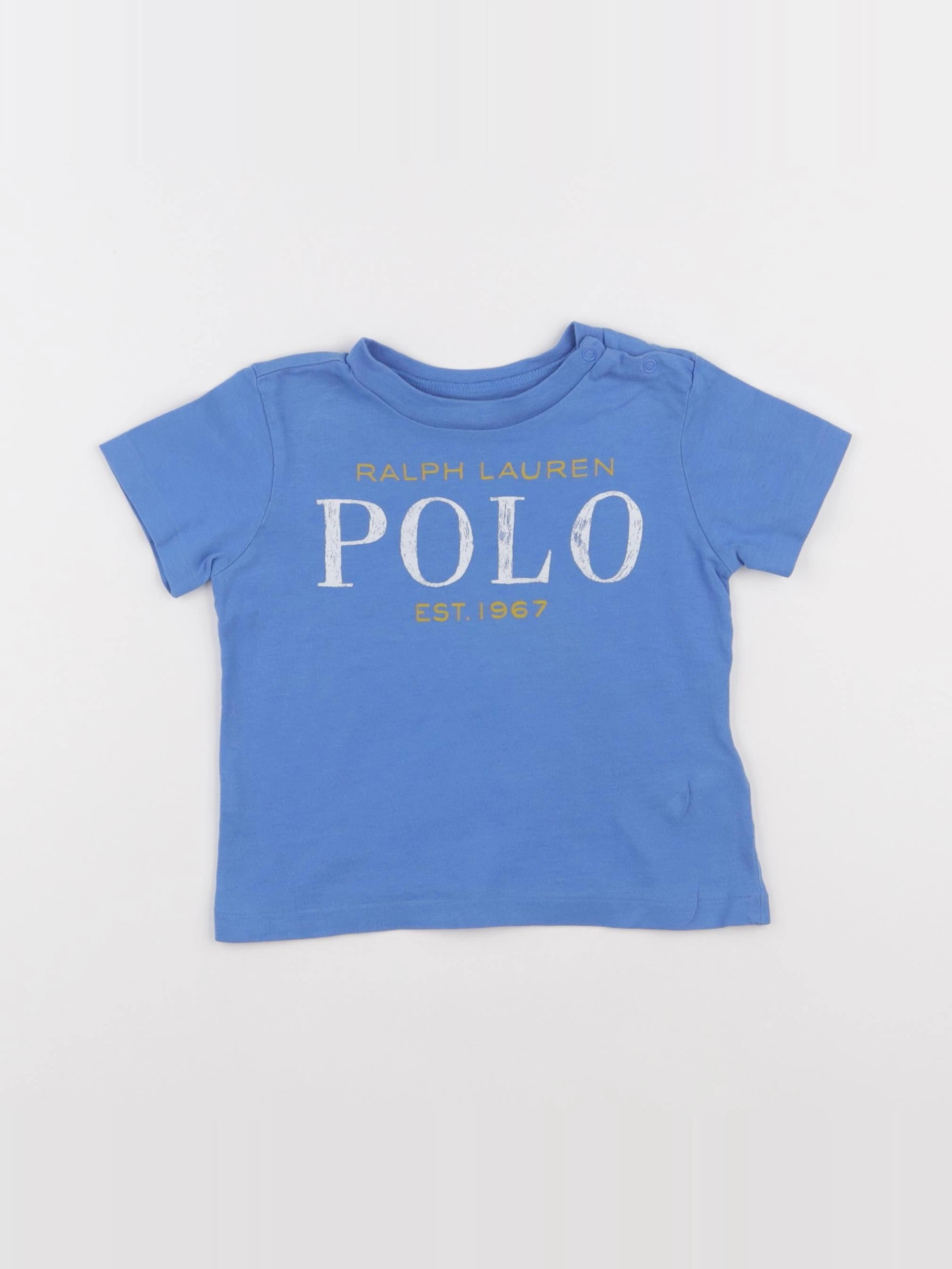Ralph Lauren - tee-shirt bleu - 9 mois