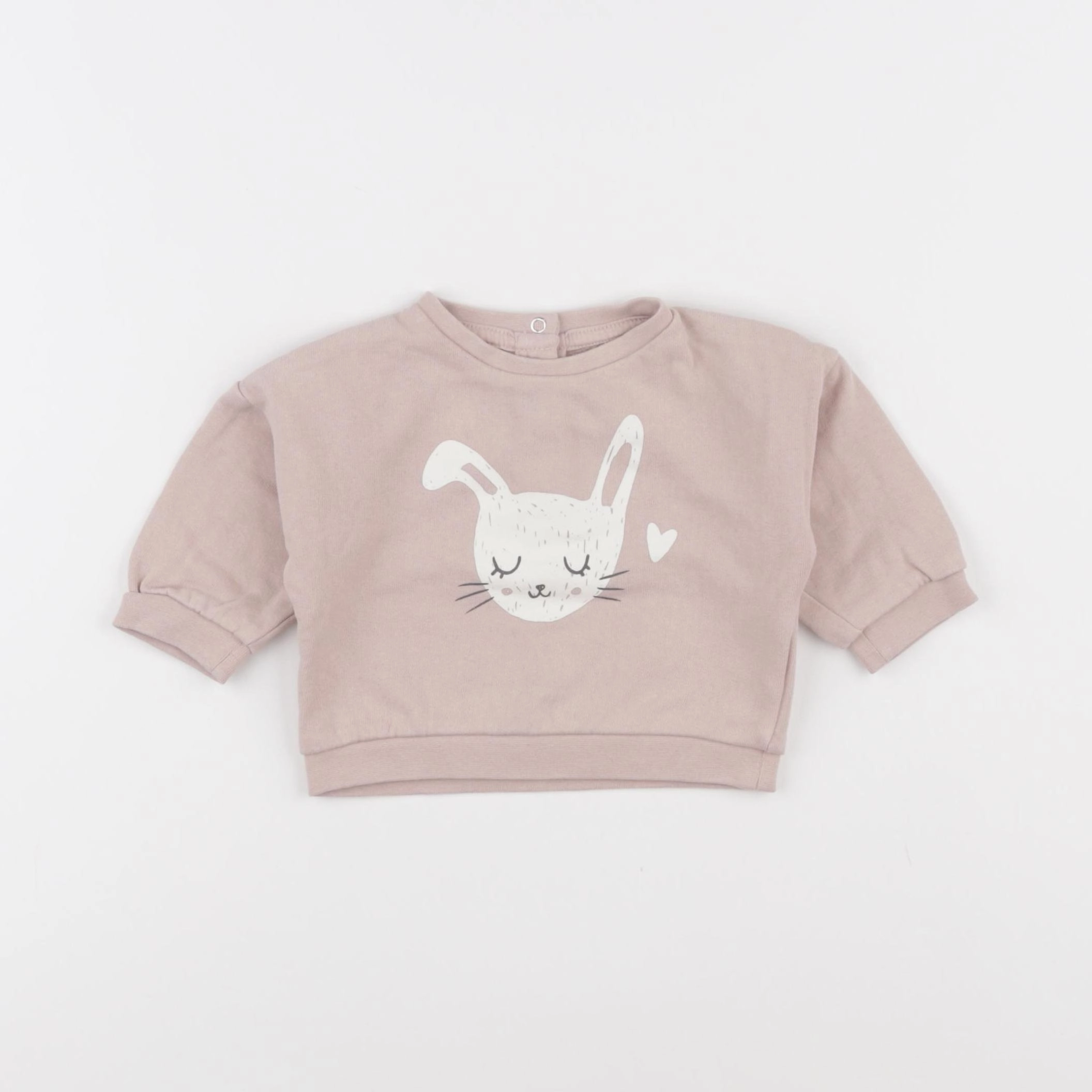 Vertbaudet - sweat rose - 3 mois