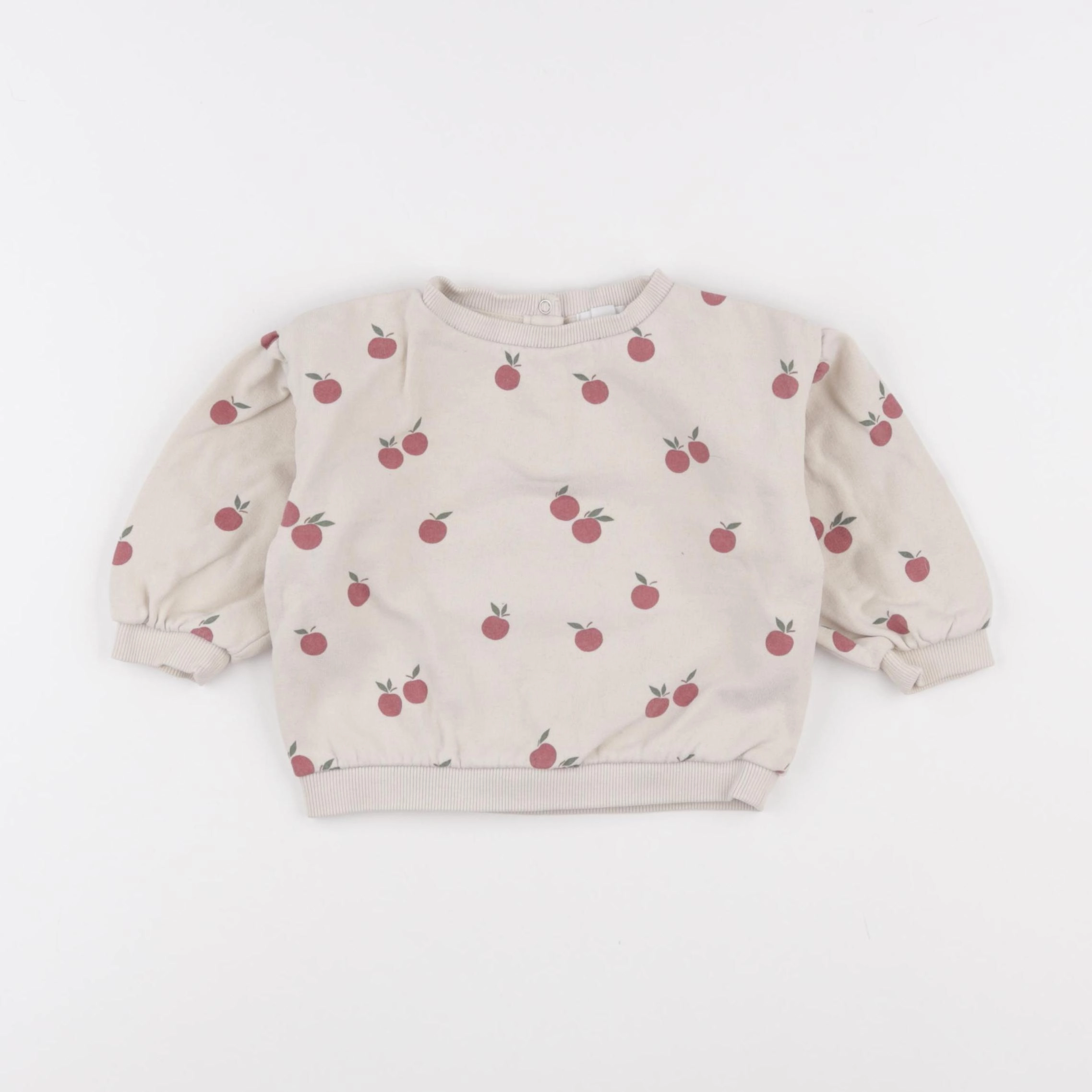 Vertbaudet - sweat beige - 12 mois