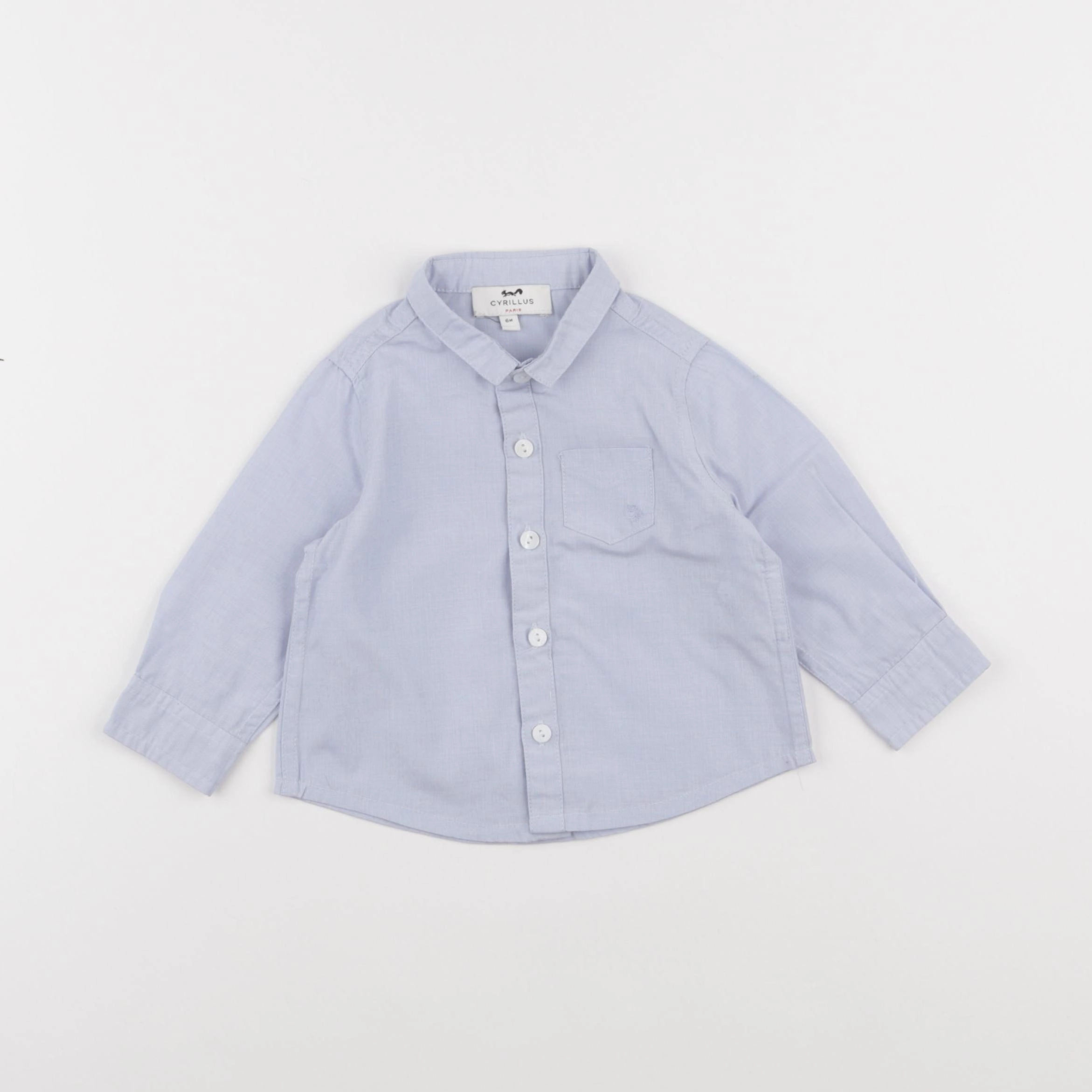 Cyrillus - chemise bleu - 6 mois