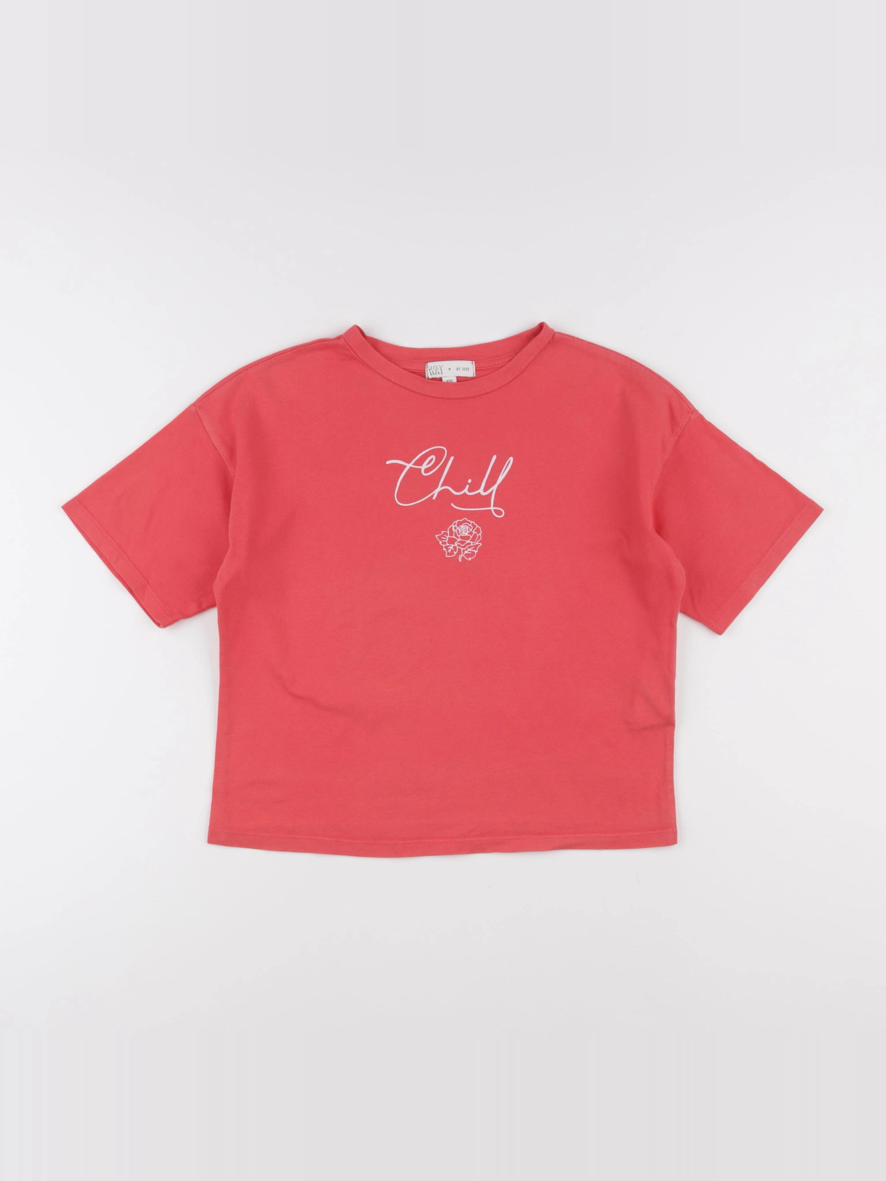 IKKS - tee-shirt rose - 10 ans