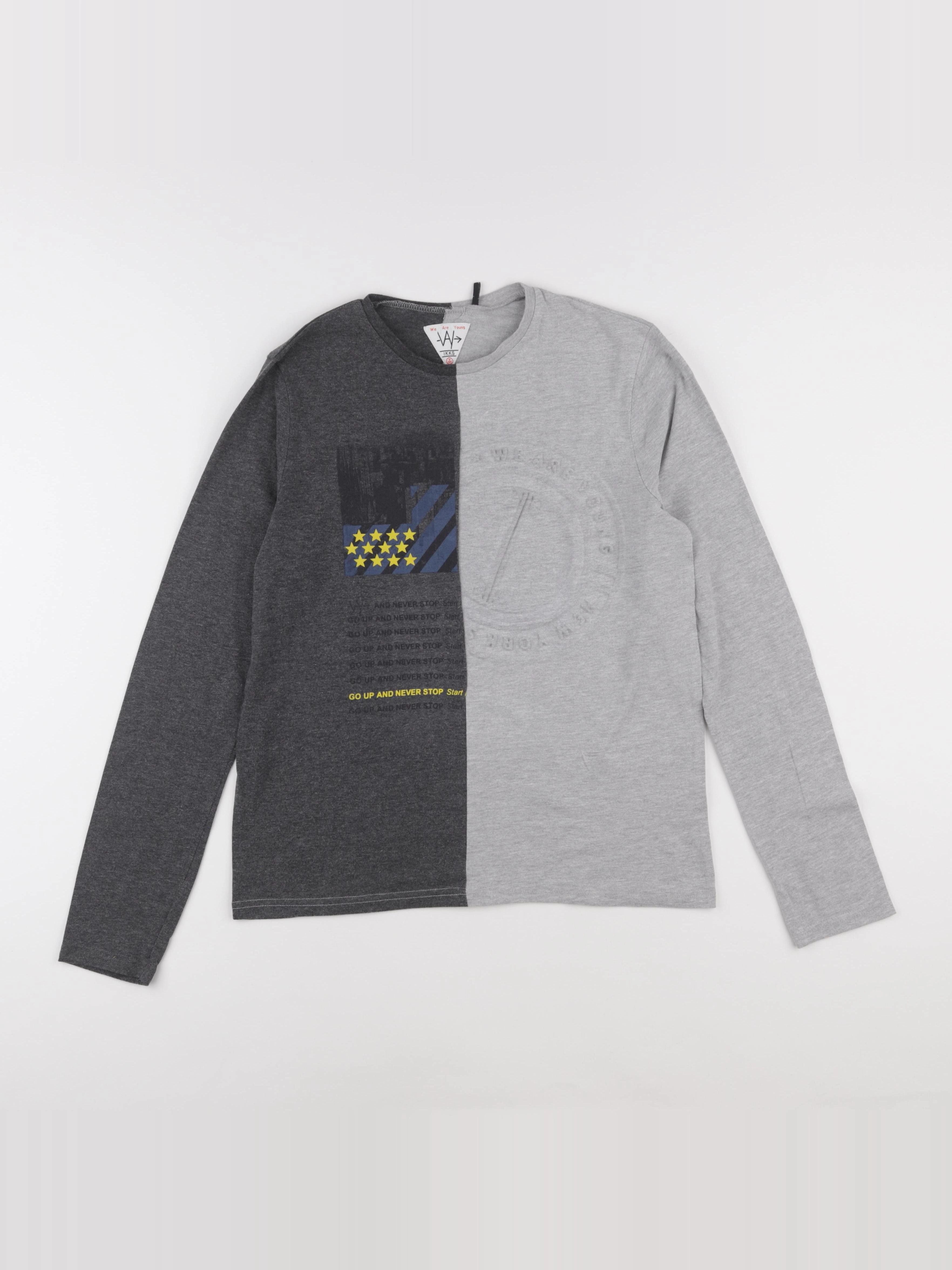 IKKS - tee-shirt gris - 14 ans