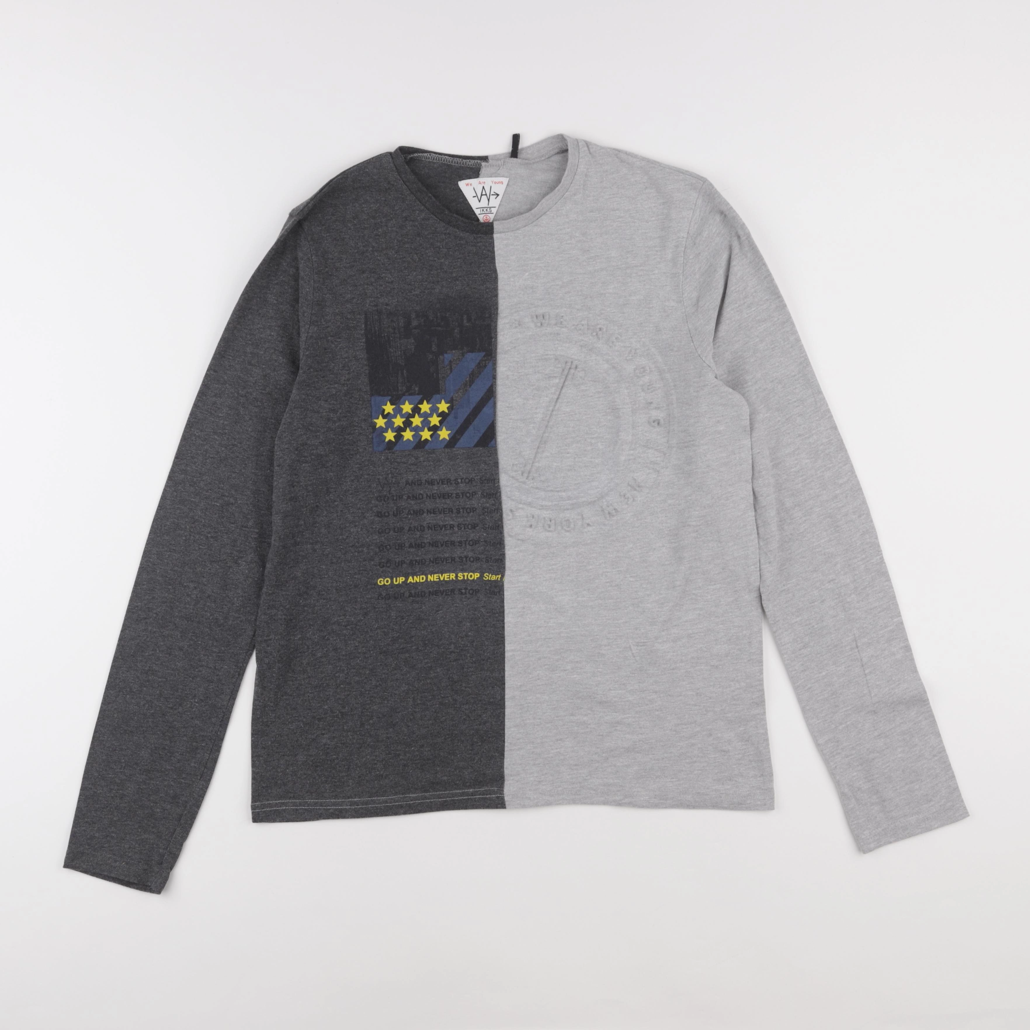 IKKS - tee-shirt gris - 14 ans