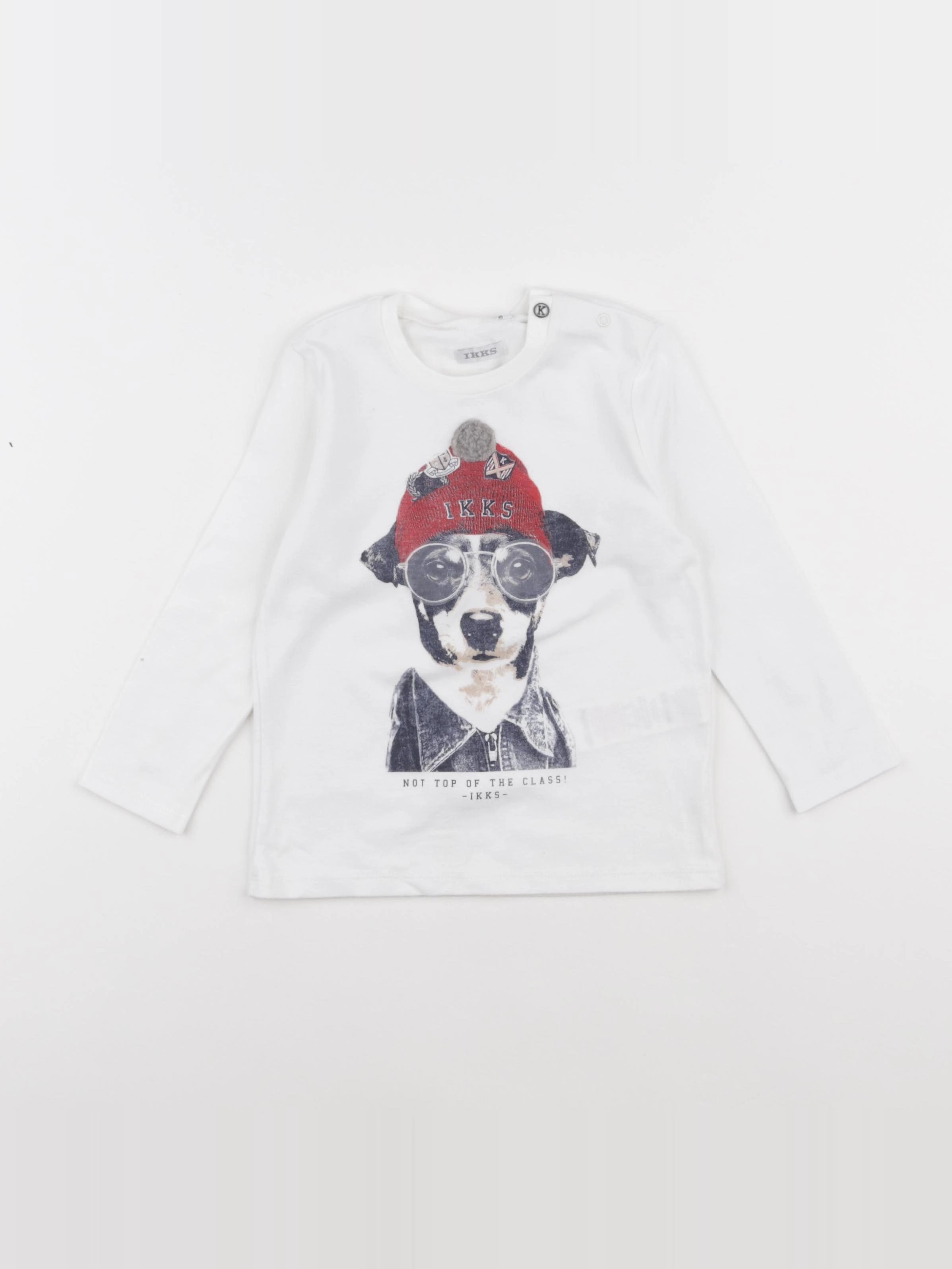 IKKS - tee-shirt blanc - 2 ans