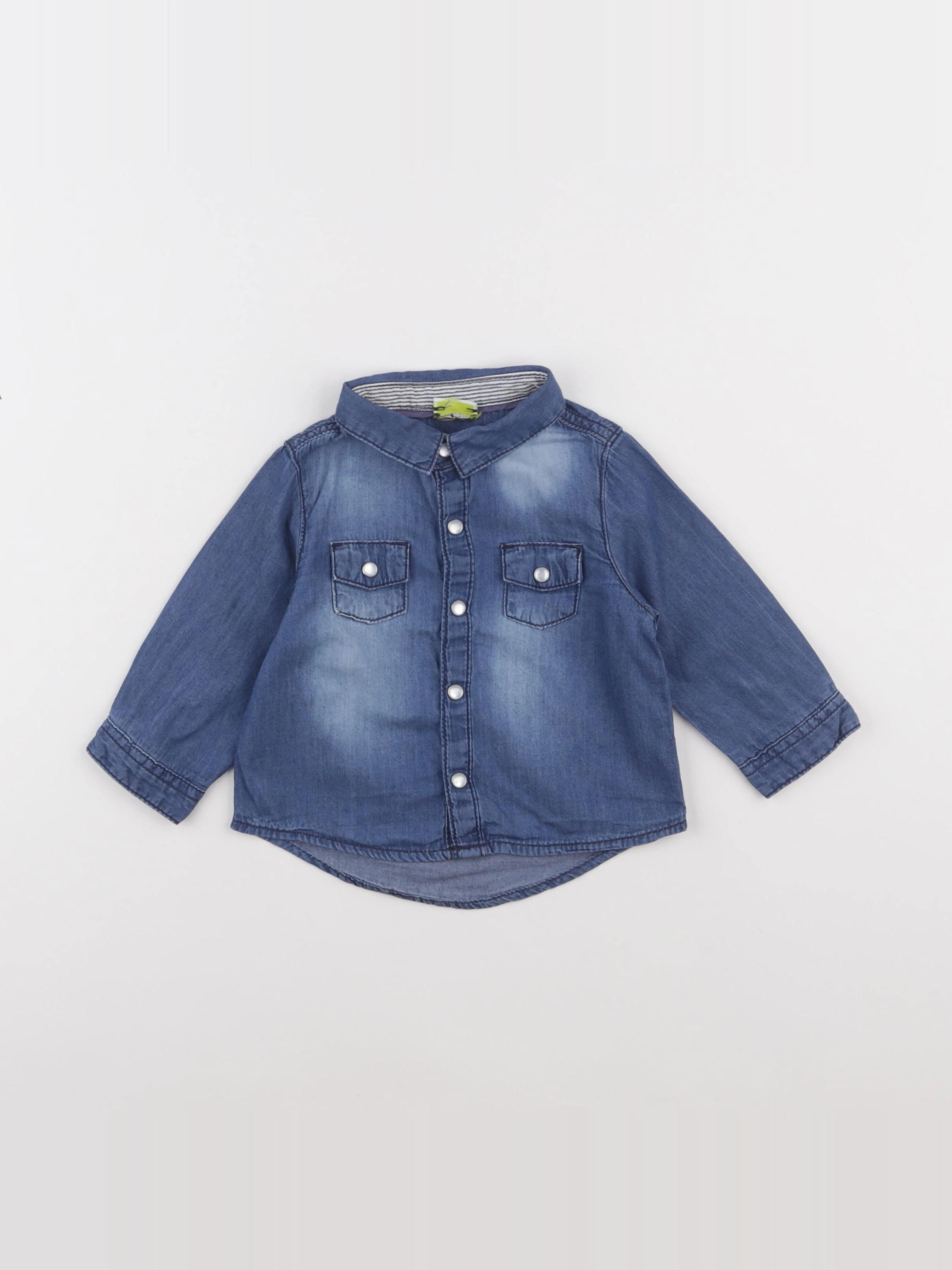 Tape à l'oeil - chemise bleu - 9 mois