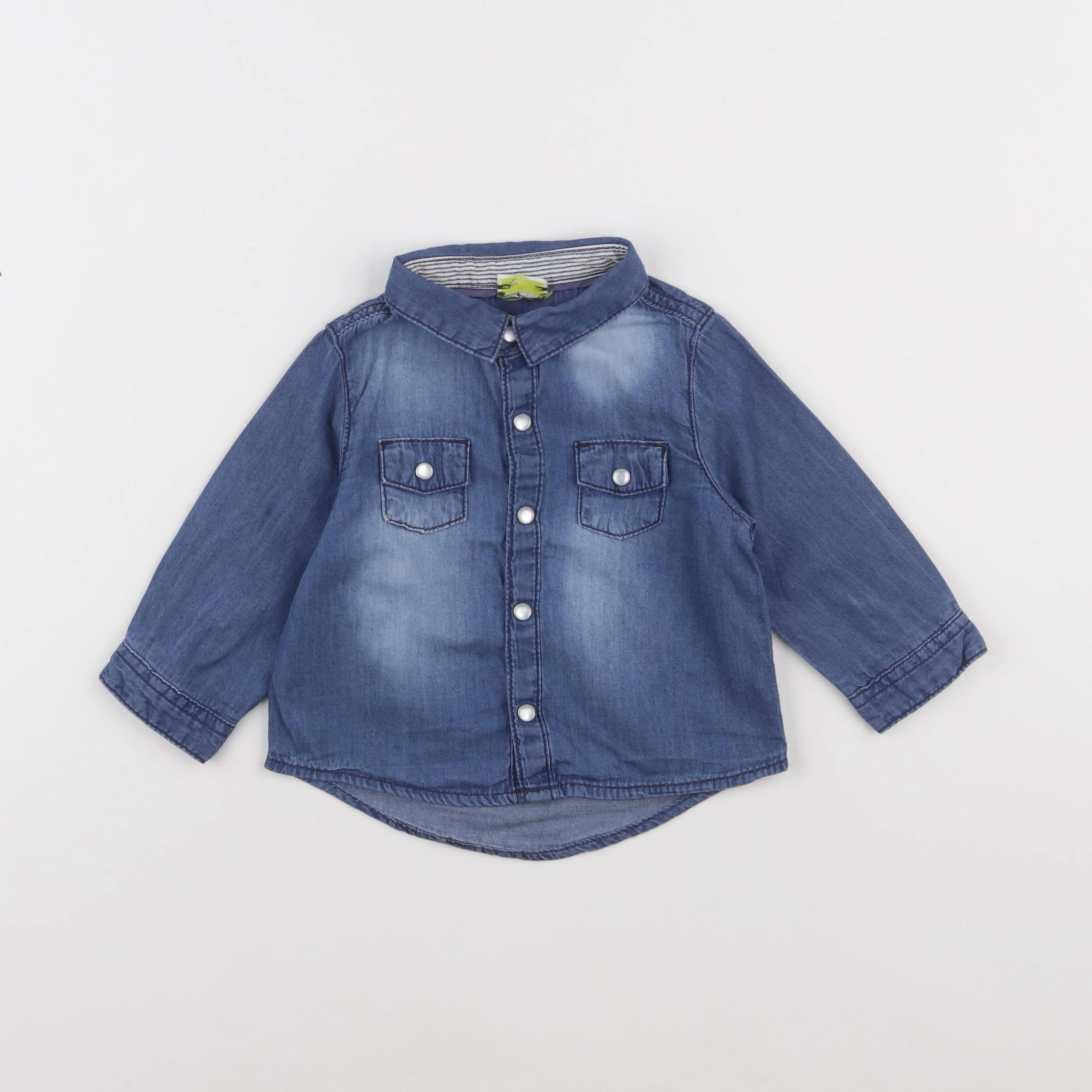 Tape à l'oeil - chemise bleu - 9 mois
