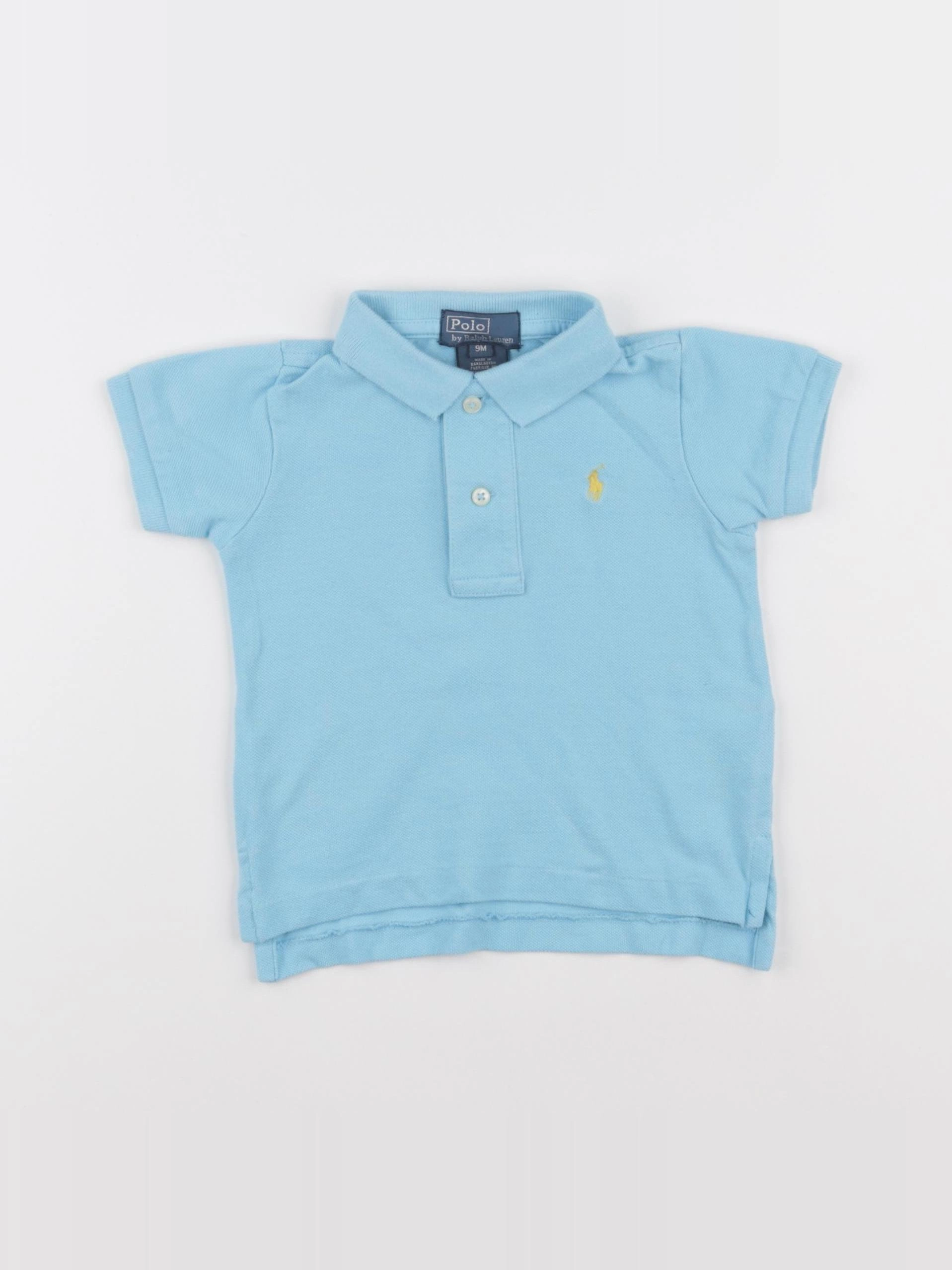 Ralph Lauren - polo bleu - 9 mois