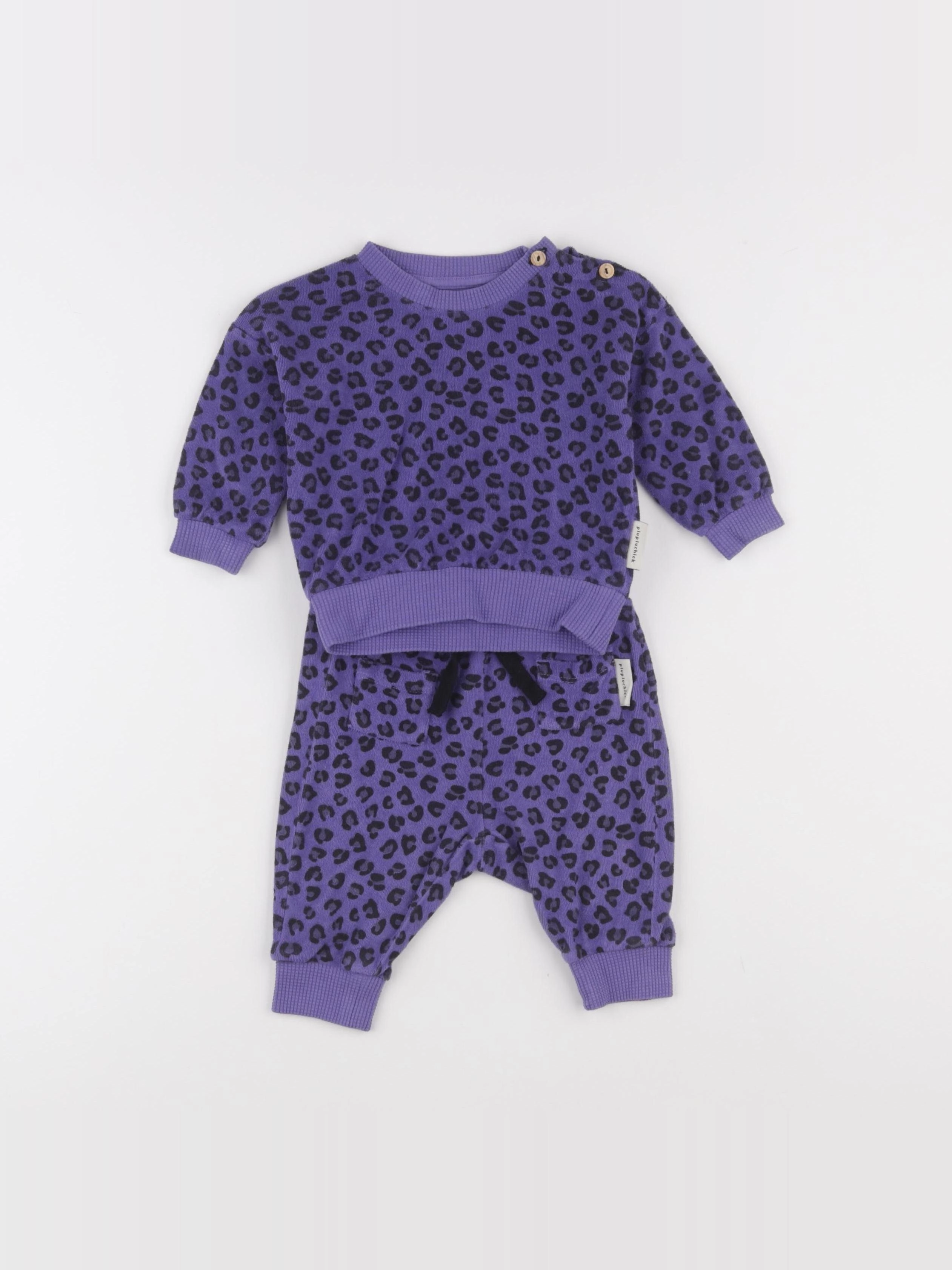 Piupiuchick - ensemble violet - 3 mois