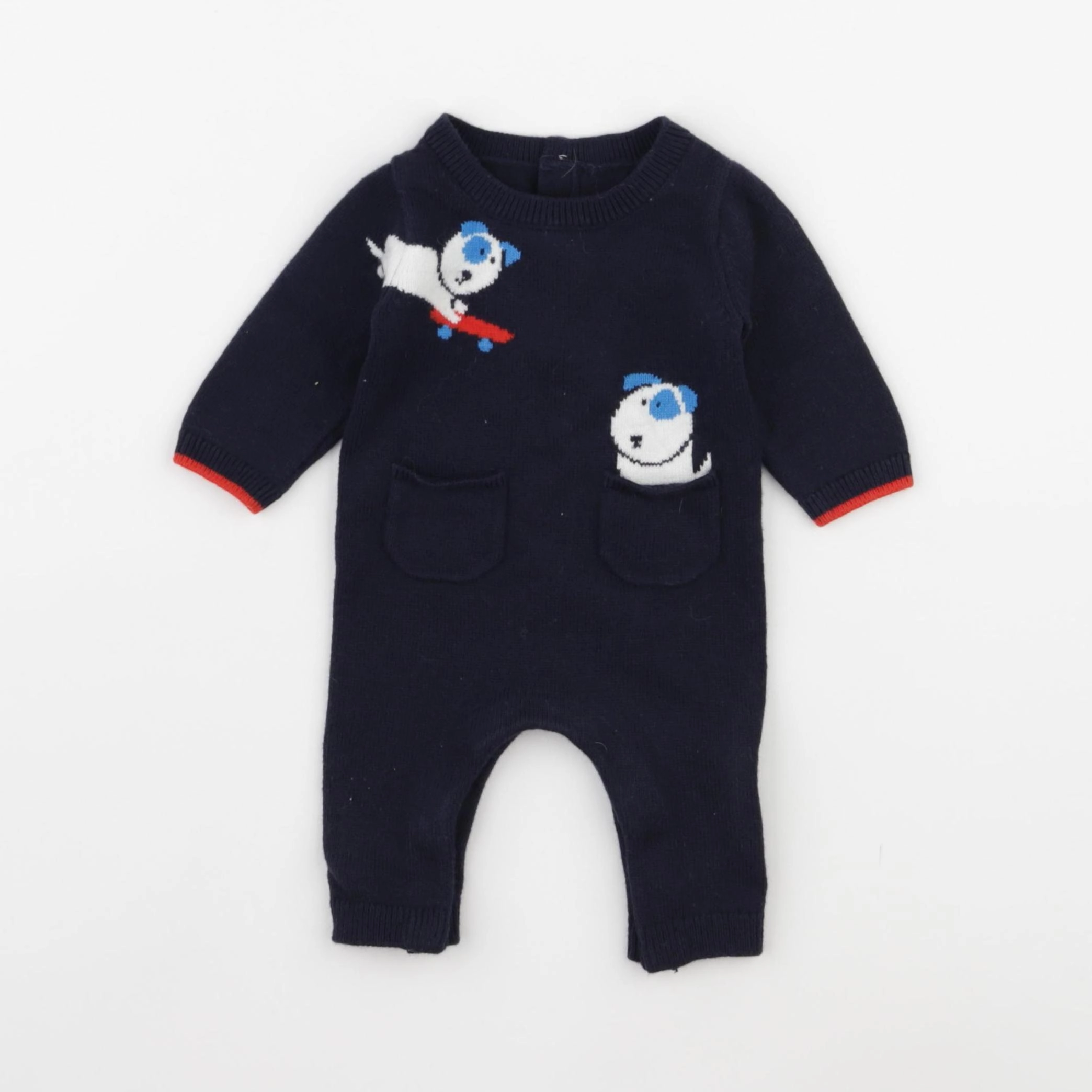Jacadi - combinaison bleu - 1 mois