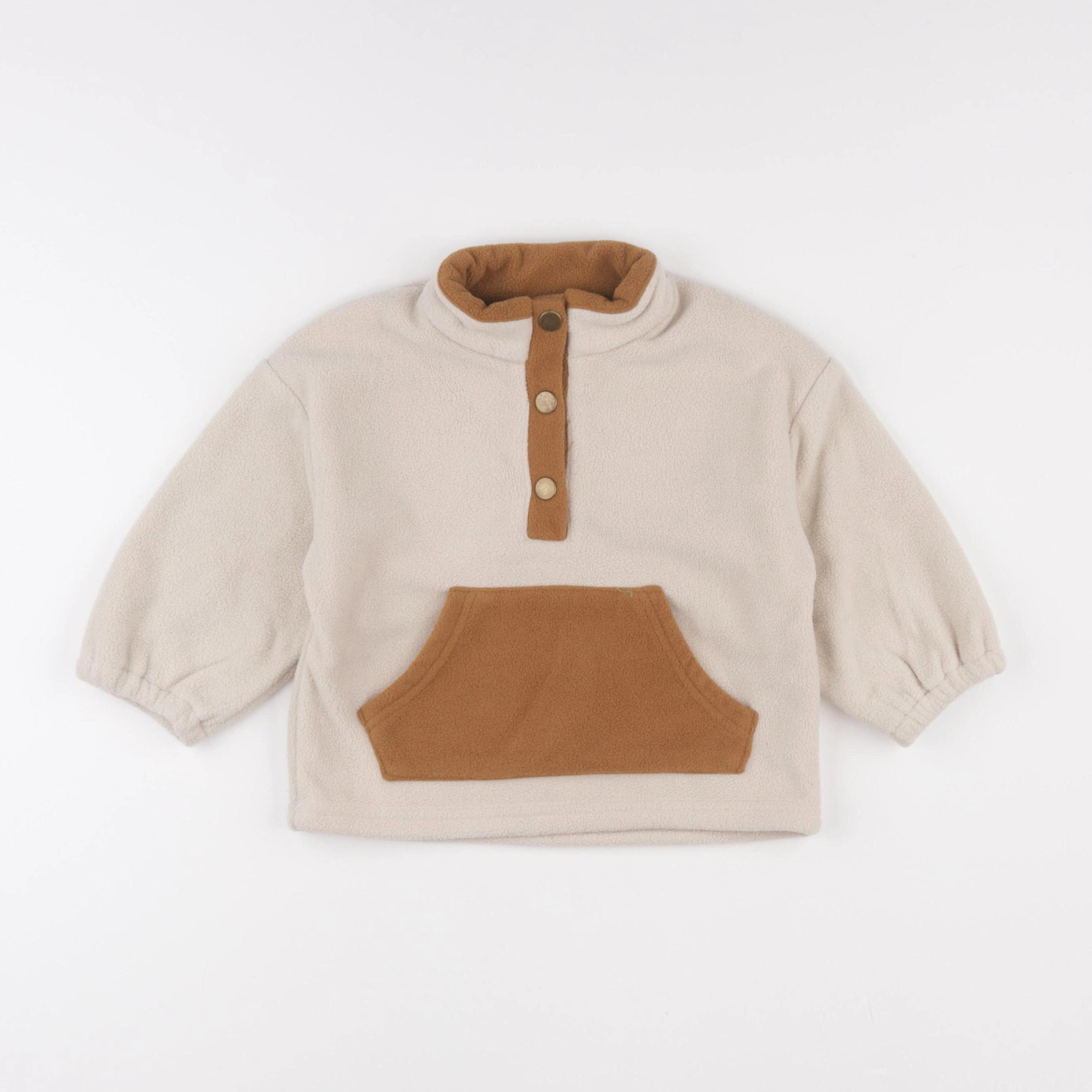 Gamin gamine - polaire beige - 12/18 mois