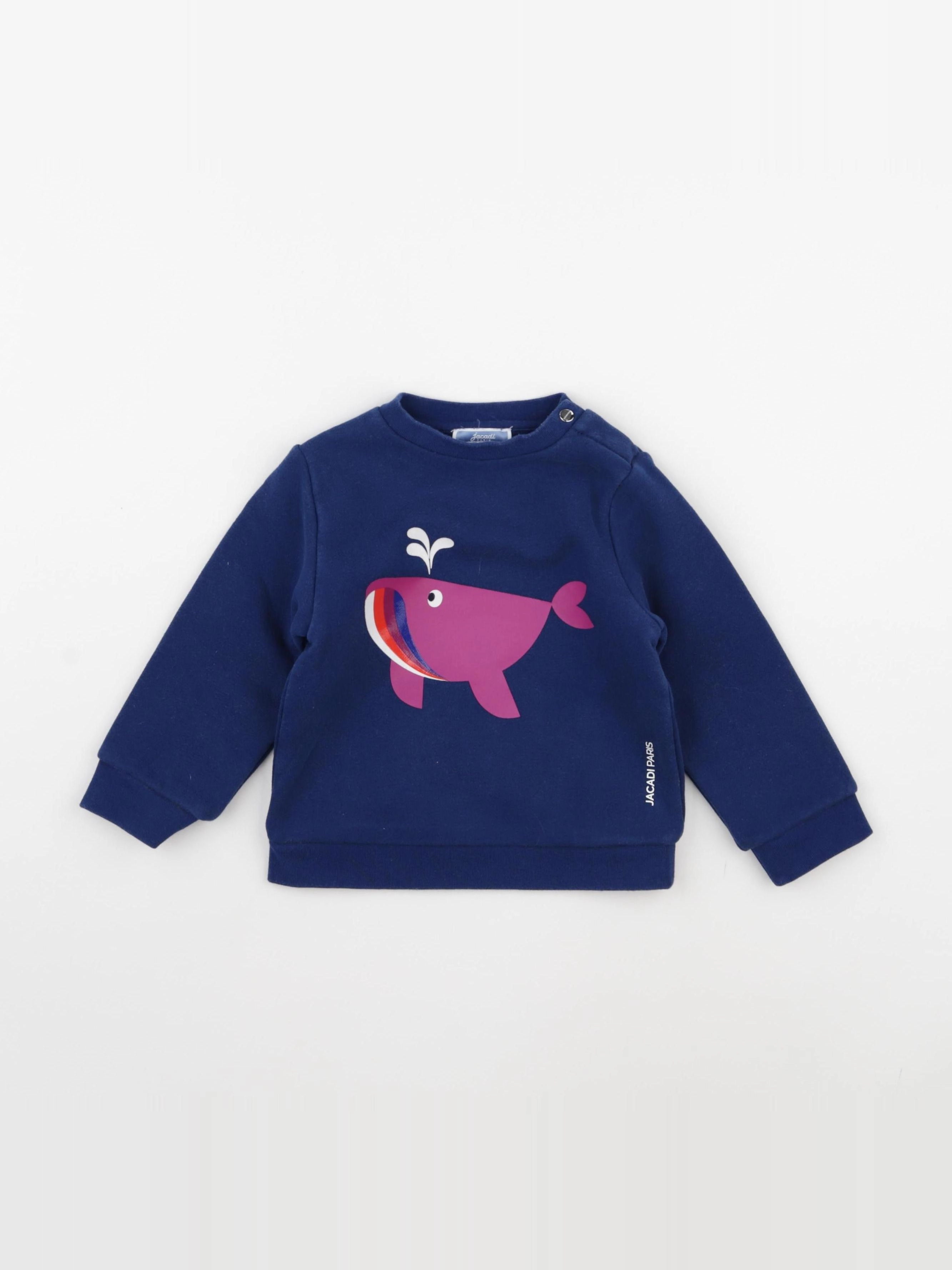 Jacadi - sweat bleu - 18 mois