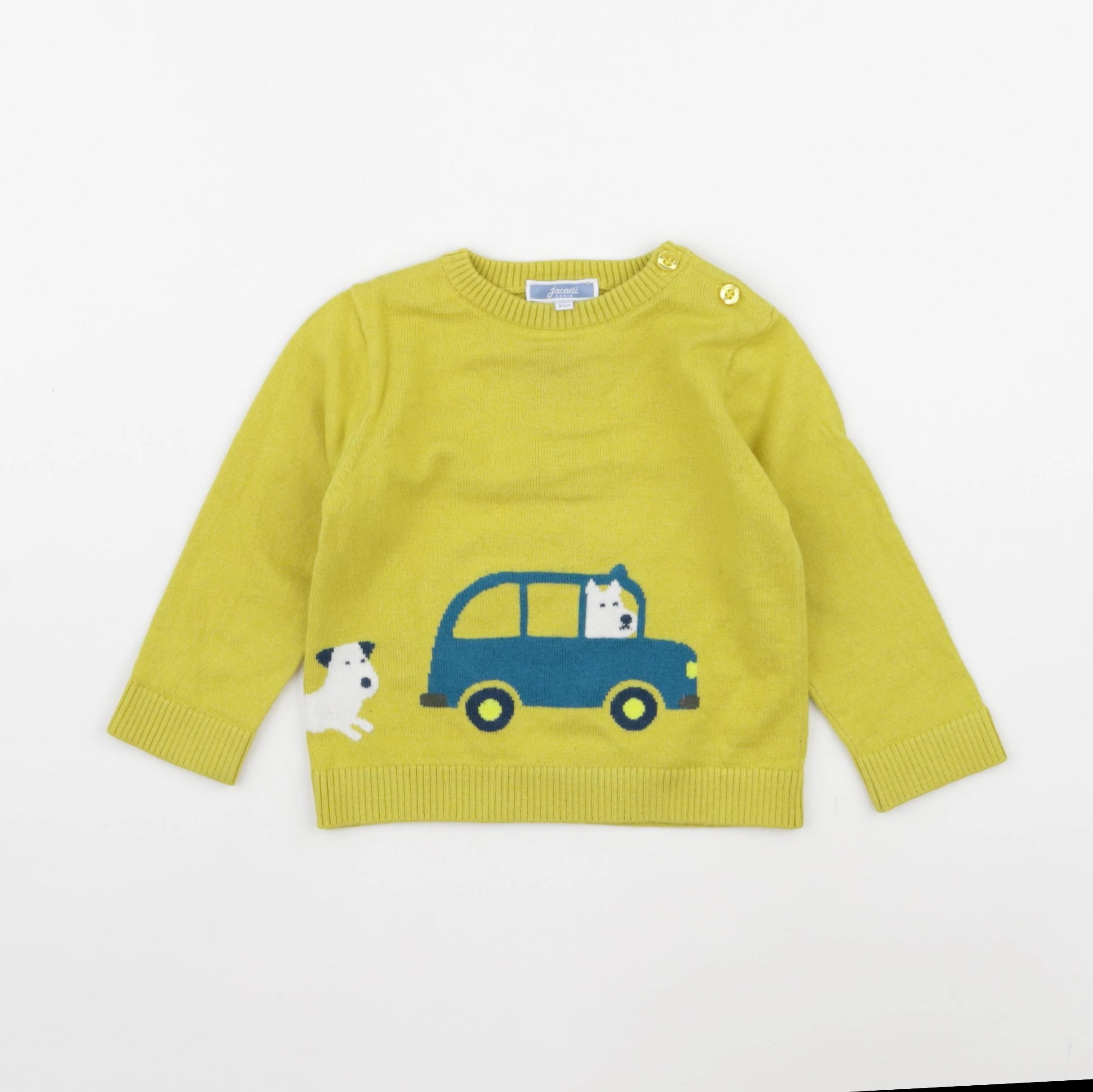 Jacadi - pull jaune - 18 mois