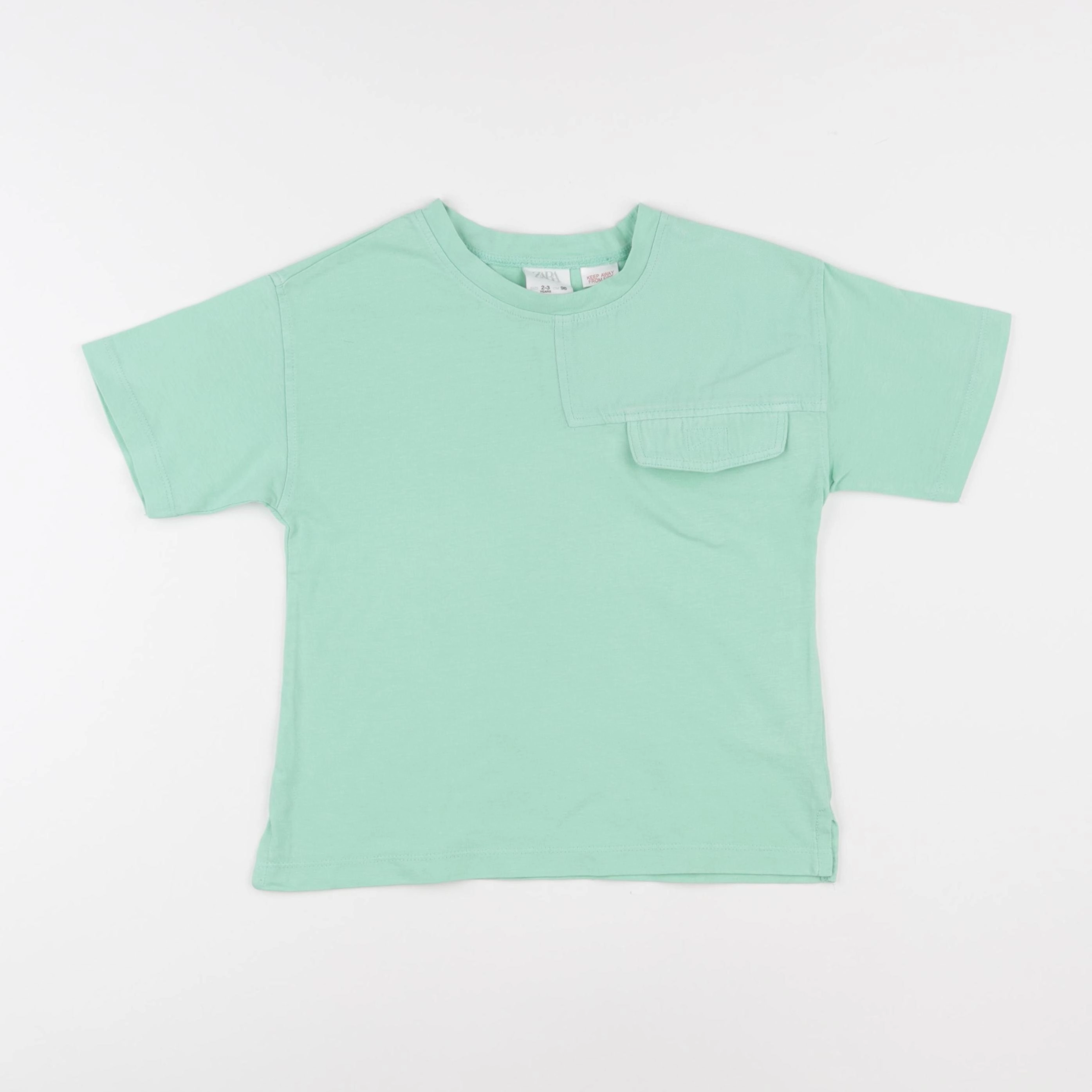Zara - tee-shirt vert - 2/3 ans