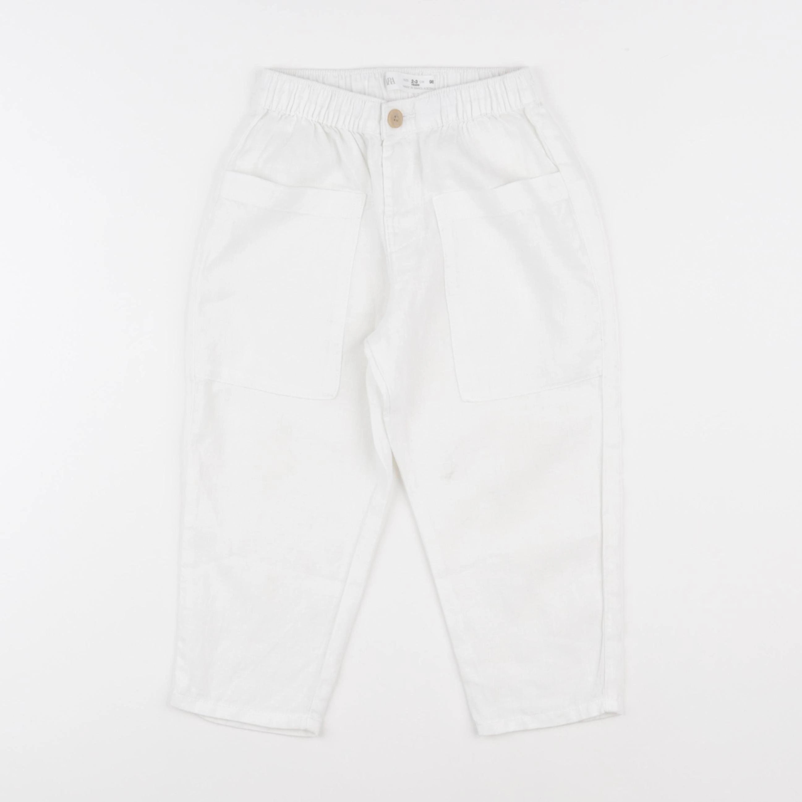 Zara - pantalon blanc - 2/3 ans