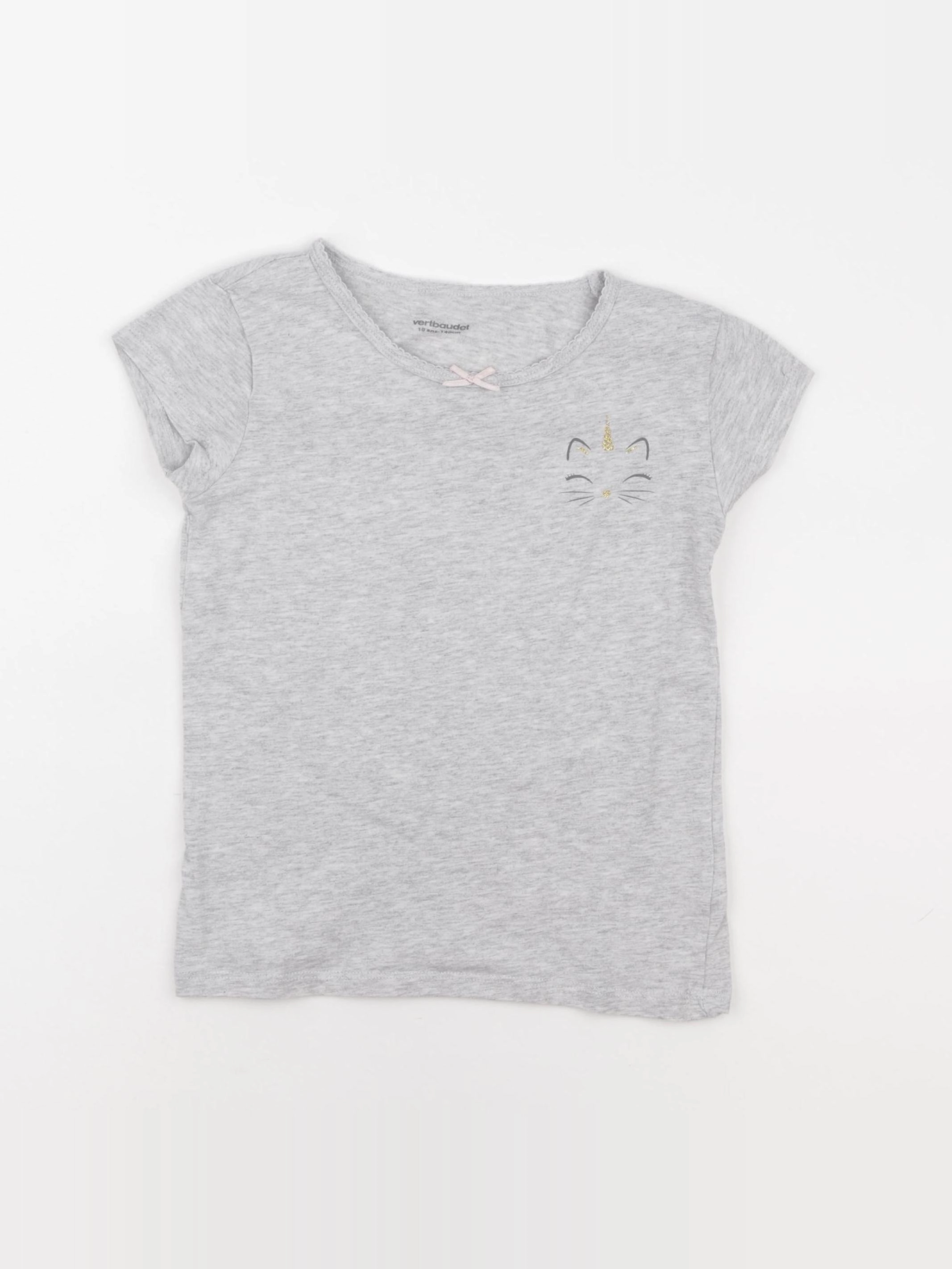 Vertbaudet - maillot de corps gris - 10 ans